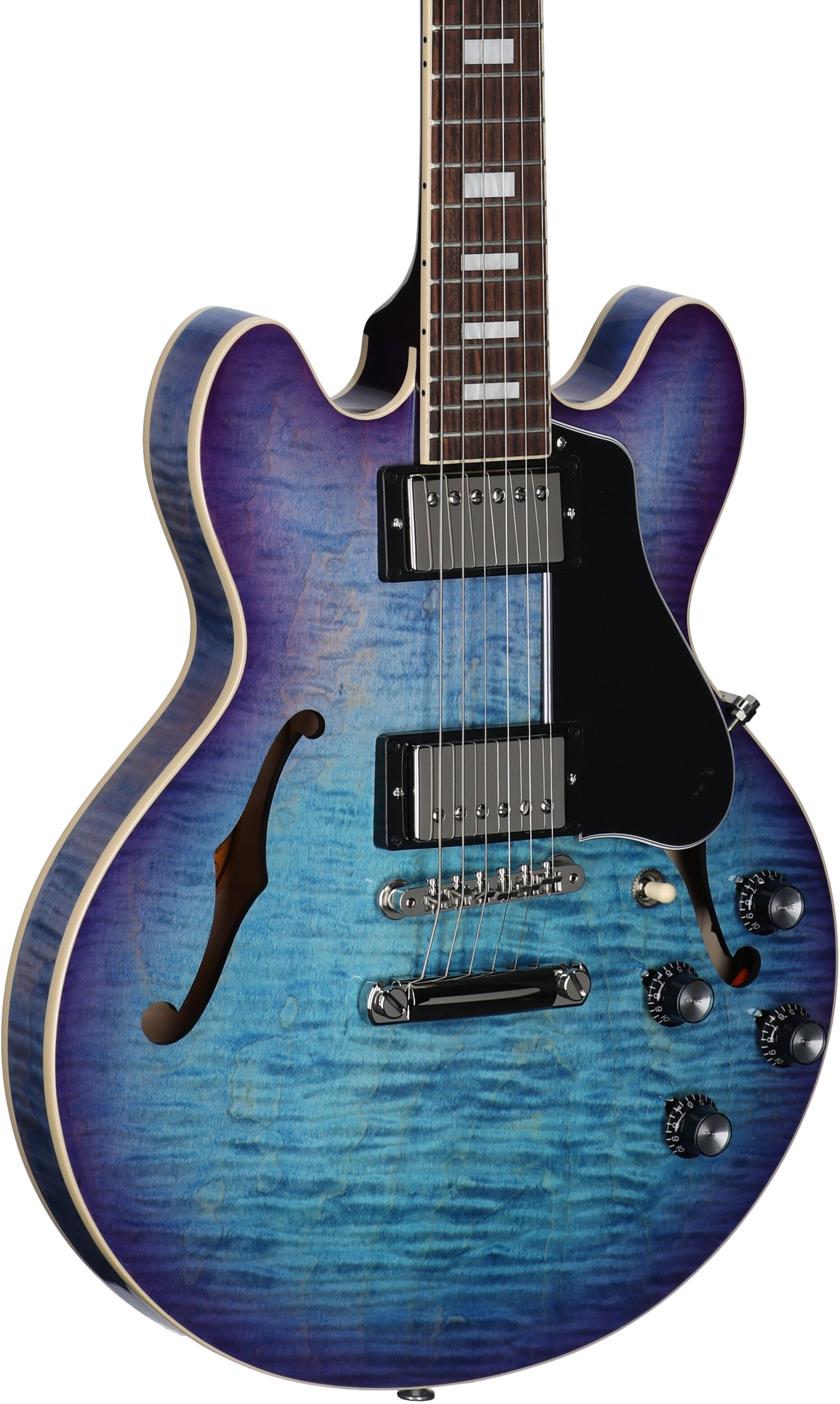 Gibson ES-339 Figured Electric Guitar (with Case), Blueberry Burst, Serial Number 227840310, Full Left Front