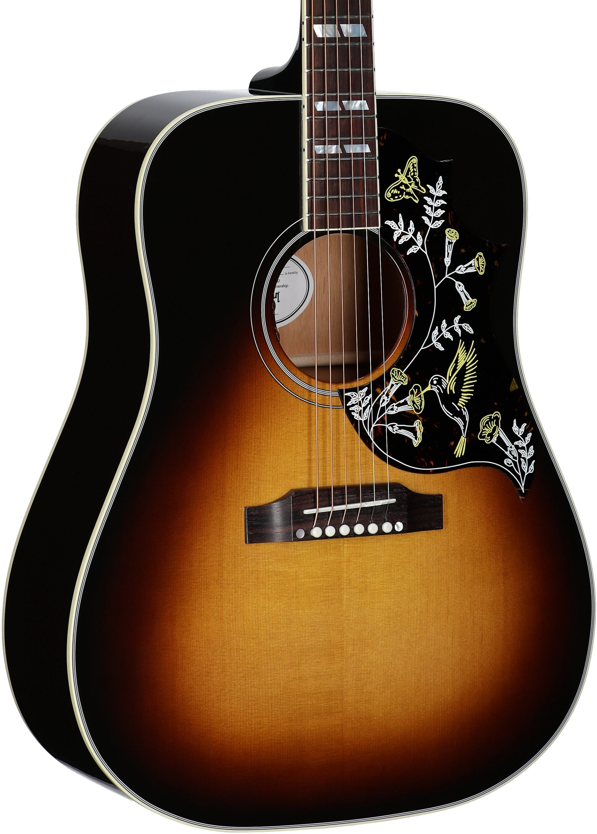 Gibson Hummingbird Standard Acoustic-Electric Guitar (with Case), Vintage Sunburst, Serial Number 23394016, Full Left Front