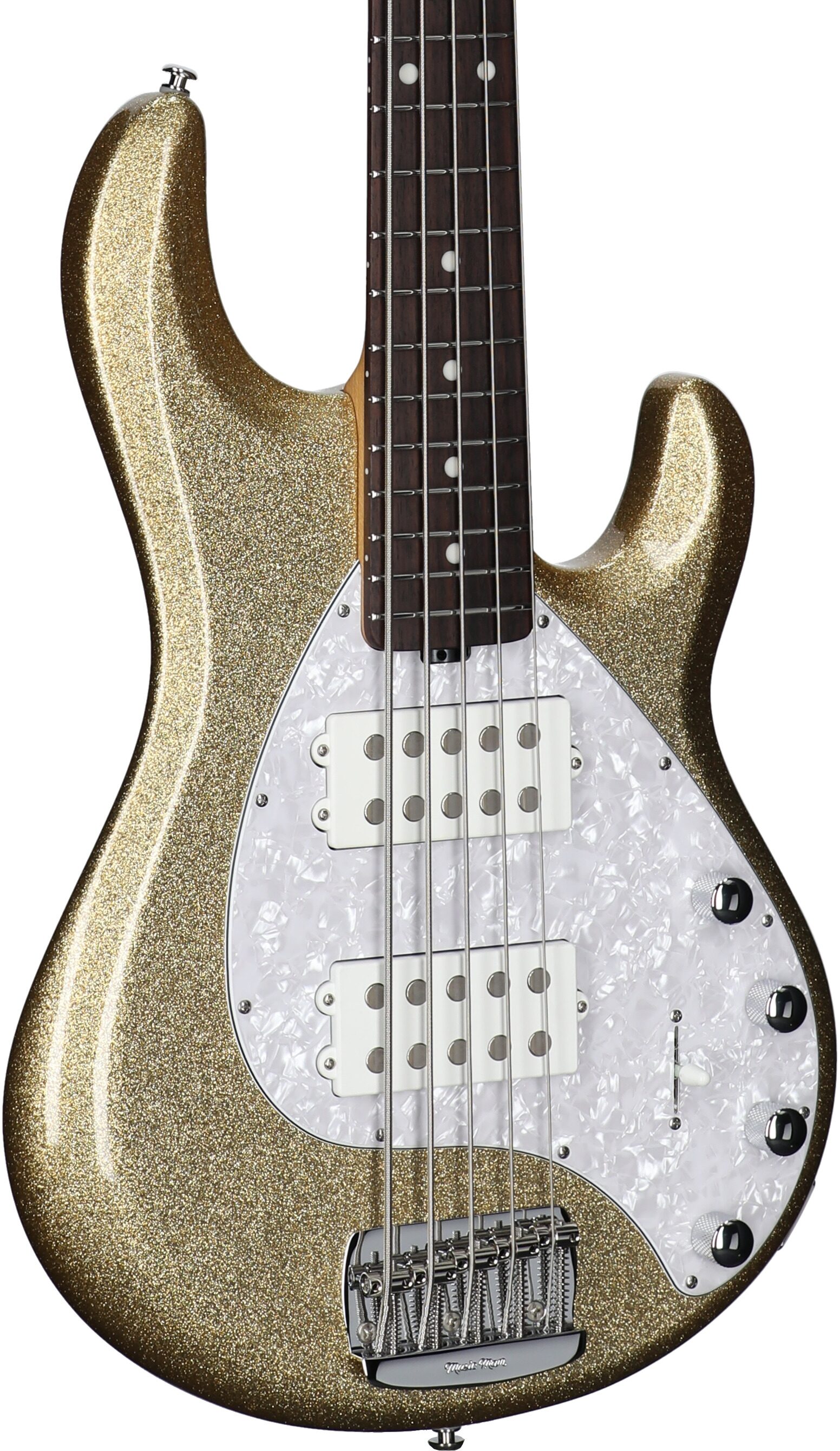 Ernie Ball Music Man StingRay 5 Special HH Electric Bass (with Case), Genius Gold, Serial Number K05796, Full Left Front