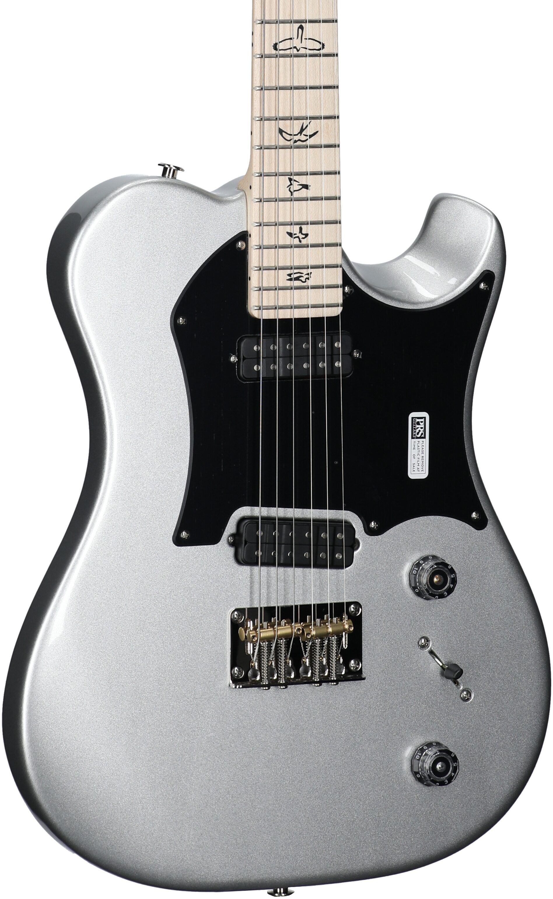 PRS Paul Reed Smith Myles Kennedy Electric Guitar (with Gig Bag), Platinum Metallic, Serial Number 0402089, Full Left Front