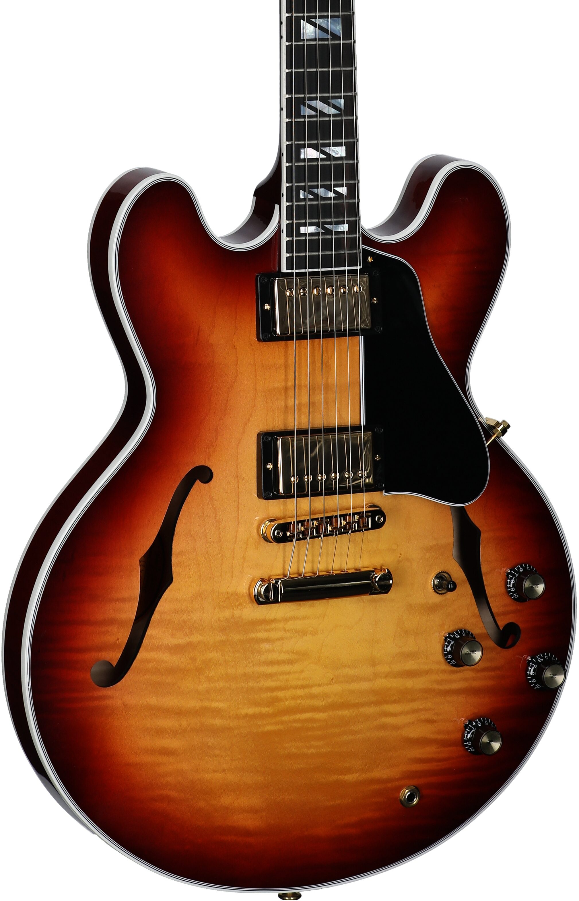 Gibson ES-335 Supreme Figured Top Electric Guitar (with Case), Bourbon Burst, Serial Number 226240208, Full Left Front