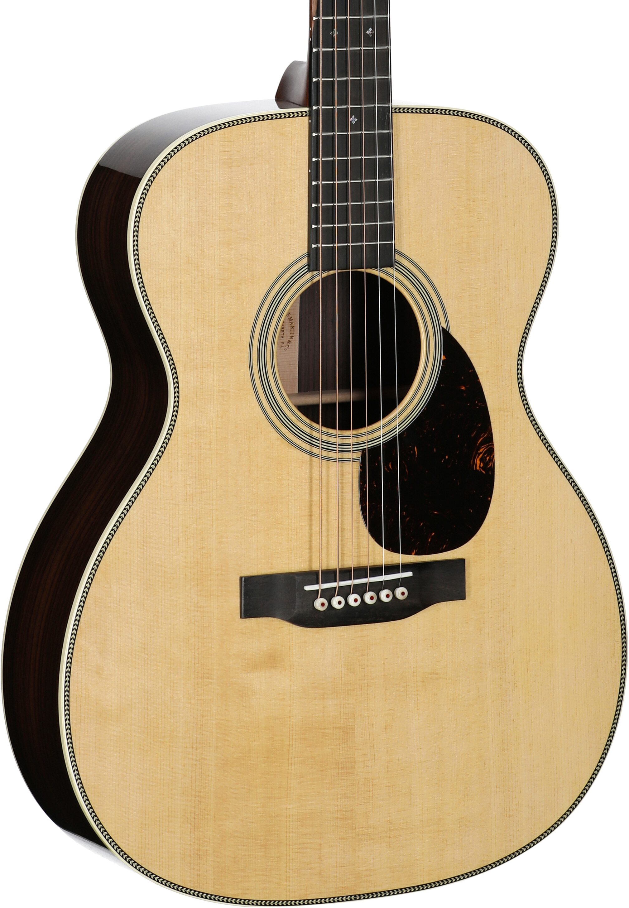 Martin OM-28-v2 Acoustic Guitar (with Case), Natural, Serial Number M2923654, Full Left Front
