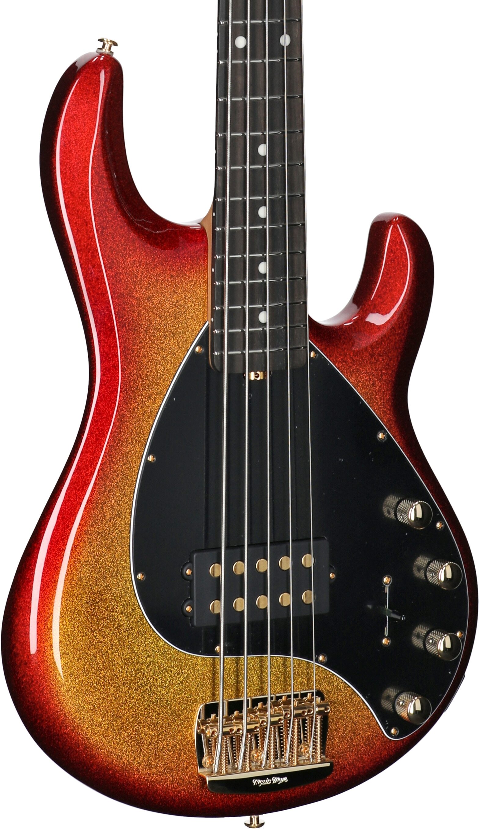 Ernie Ball Music Man StingRay 5 Special Electric Bass, 5-String (with Case), Cherry Punch, Serial Number K06124, Full Left Front