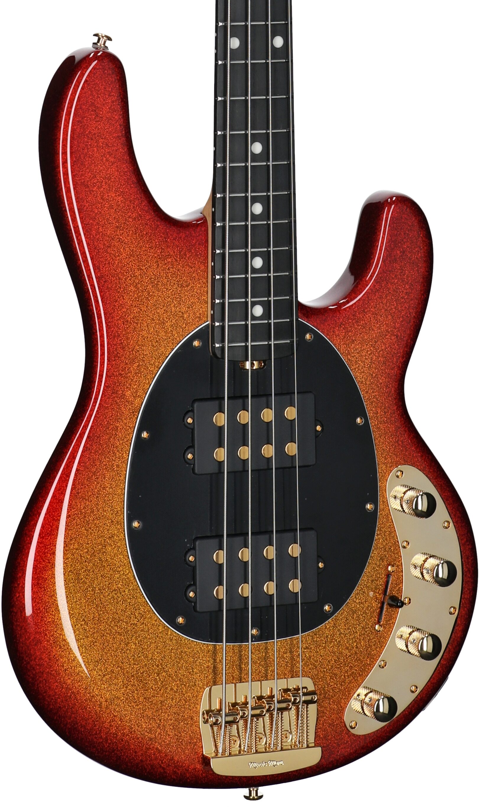 Ernie Ball Music Man StingRay Special HH Electric Bass (with Case), Cherry Punch, Serial Number K06361, Full Left Front
