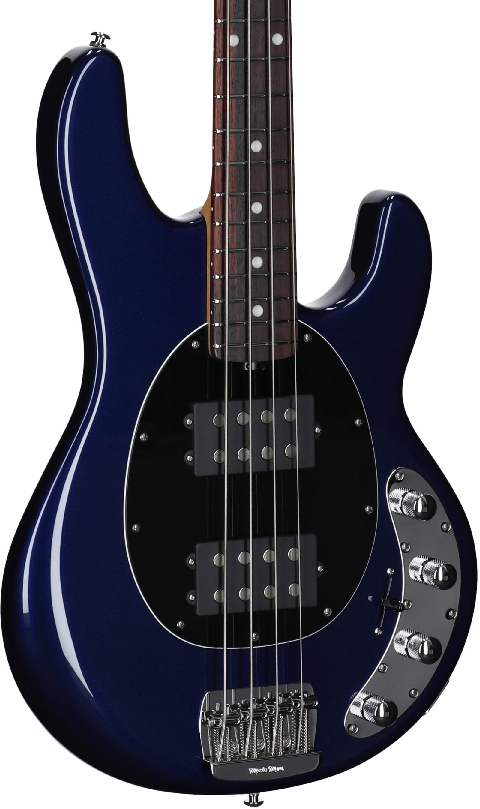 Ernie Ball Music Man StingRay Special HH Electric Bass (with Case), Butane Blue, Serial Number K07479, Full Left Front