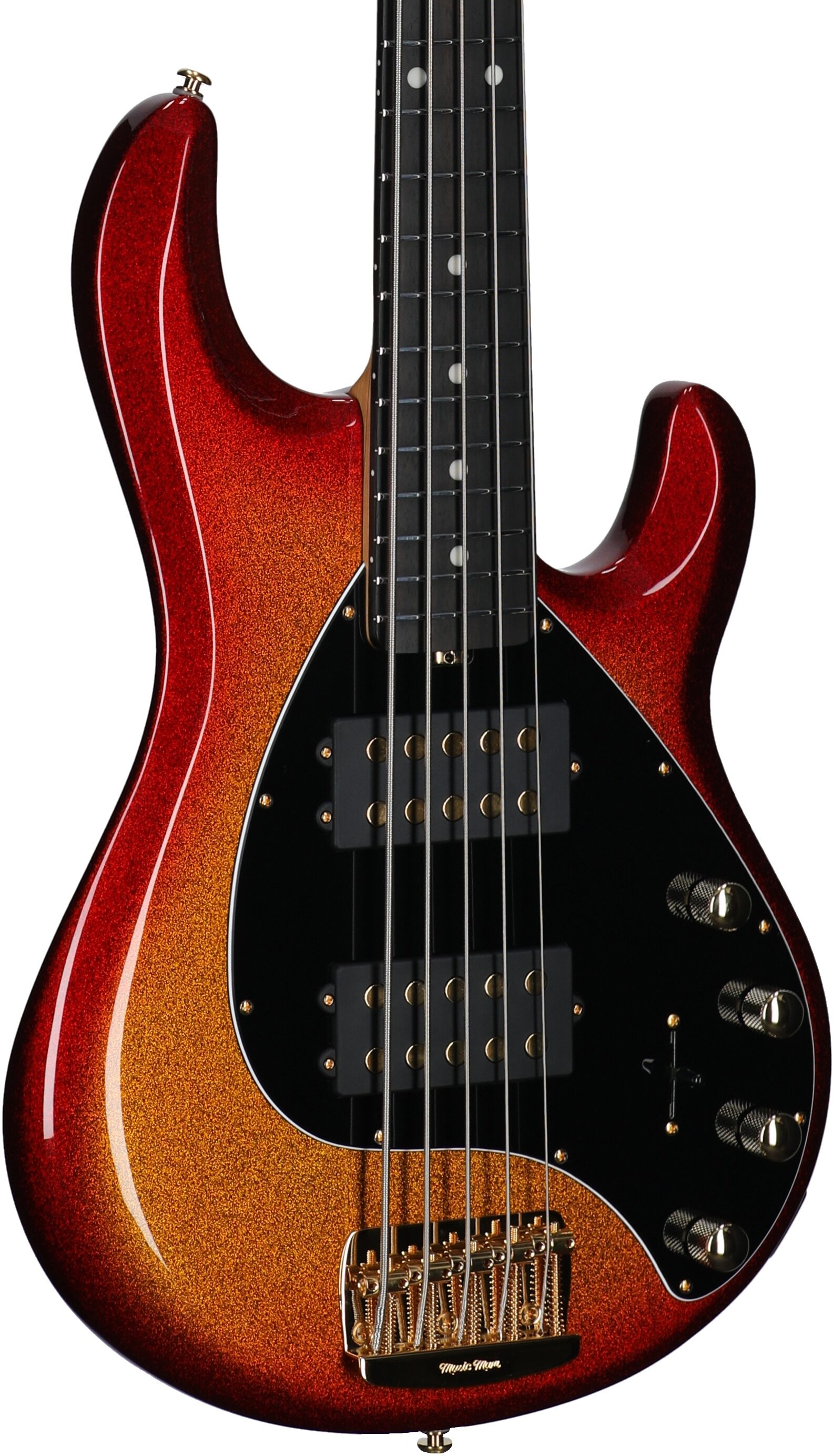 Ernie Ball Music Man StingRay 5 Special HH Electric Bass (with Case), Cherry Punch, Ebony Fretboard, Serial Number K05680, Full Left Front