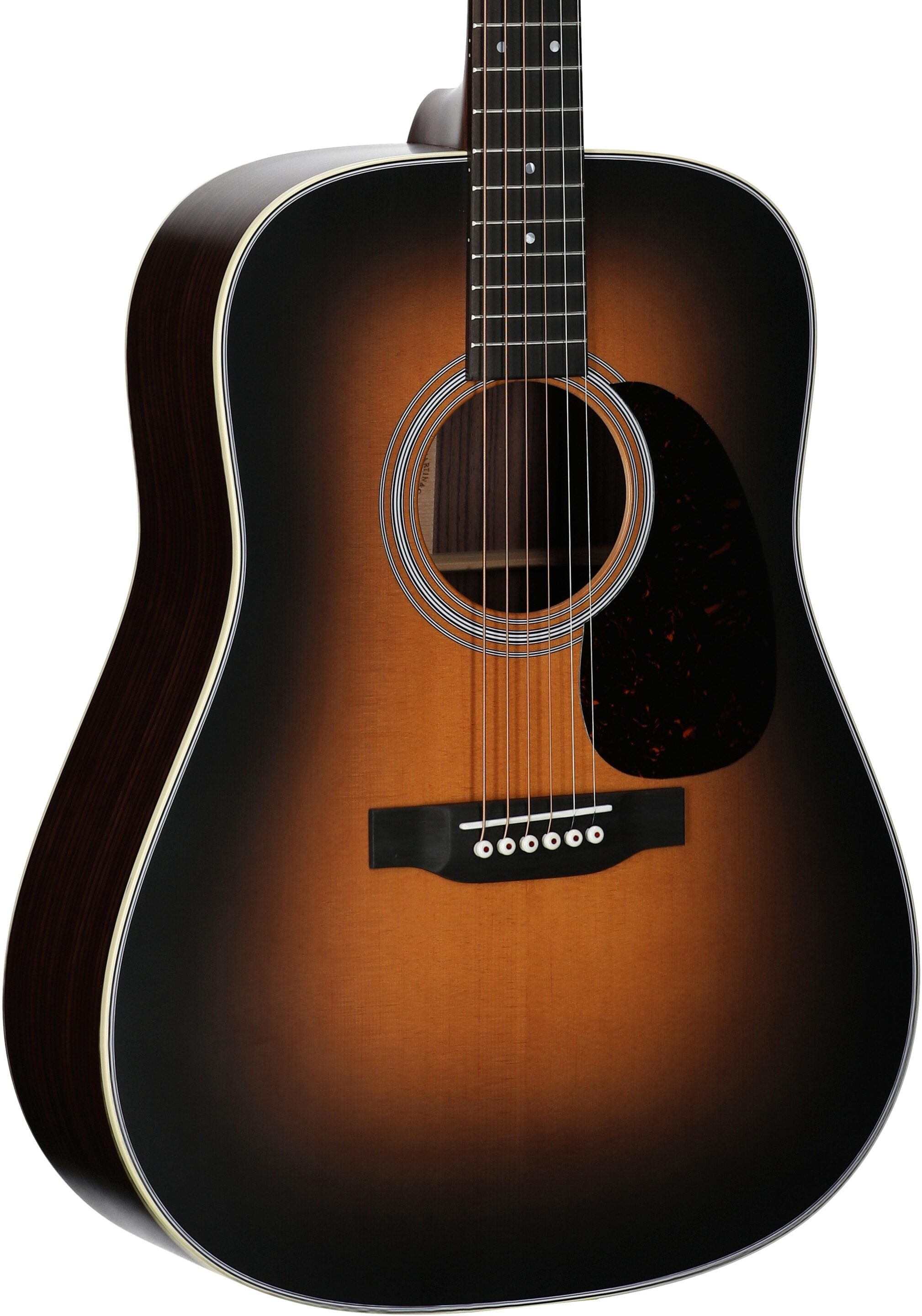 Martin D-28 Satin Acoustic Guitar (with Case), Burst, Serial Number M2914951, Full Left Front