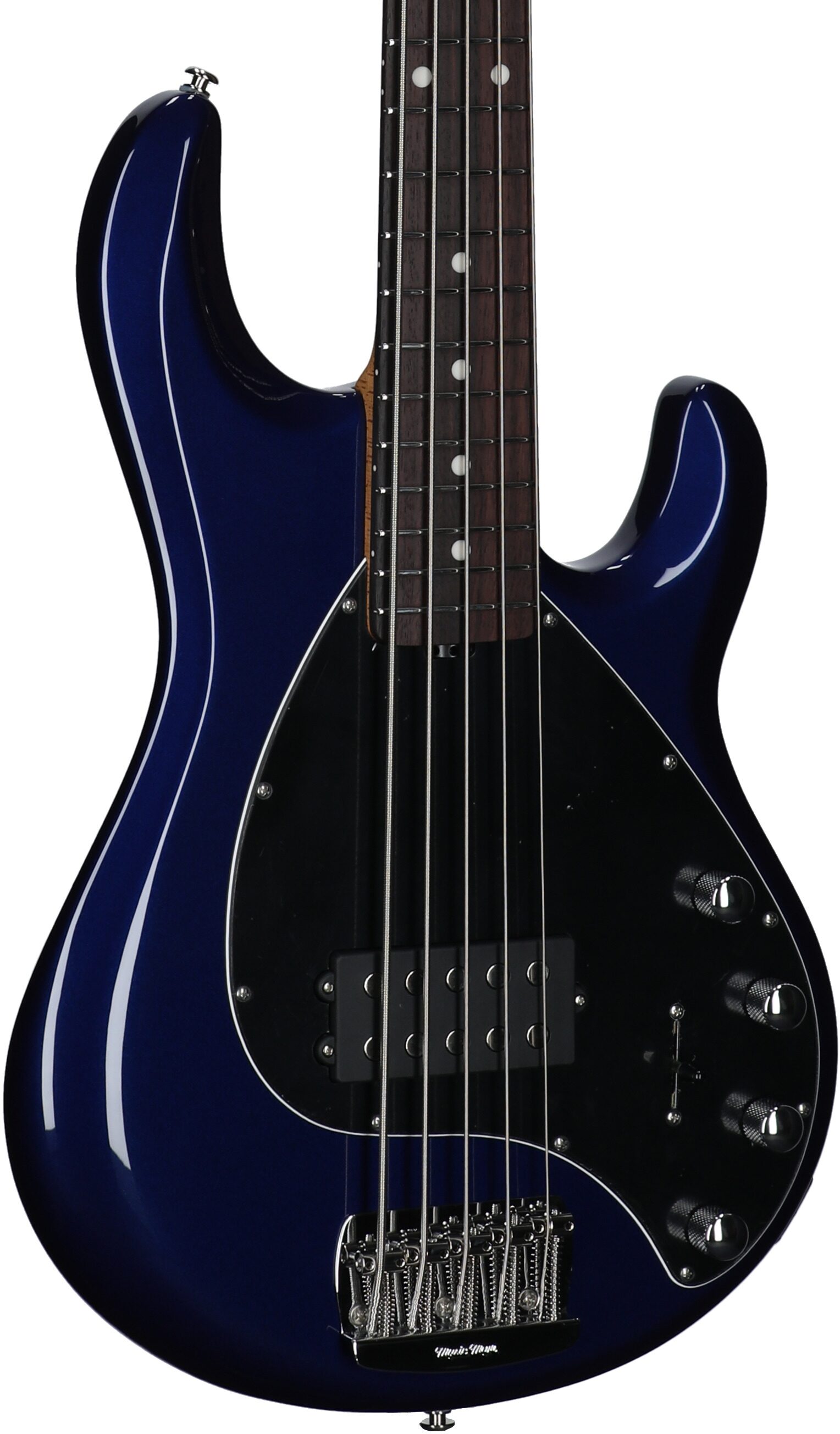 Ernie Ball Music Man StingRay 5 Special Electric Bass, 5-String (with Case), Butane Blue, Serial Number K05748, Full Left Front