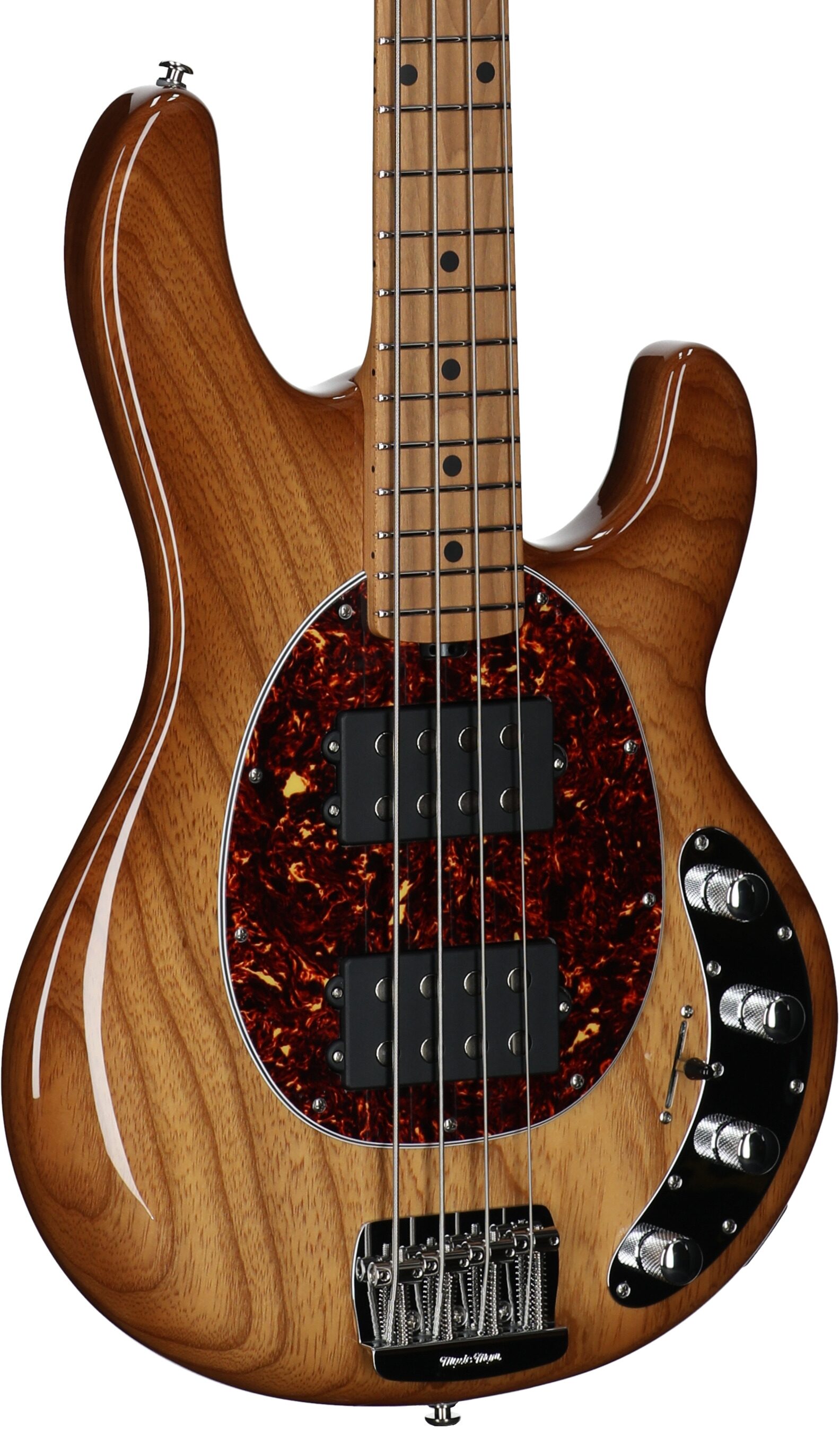 Ernie Ball Music Man StingRay Special HH Electric Bass (with Case), Hot Honey, Serial Number K06297, Full Left Front