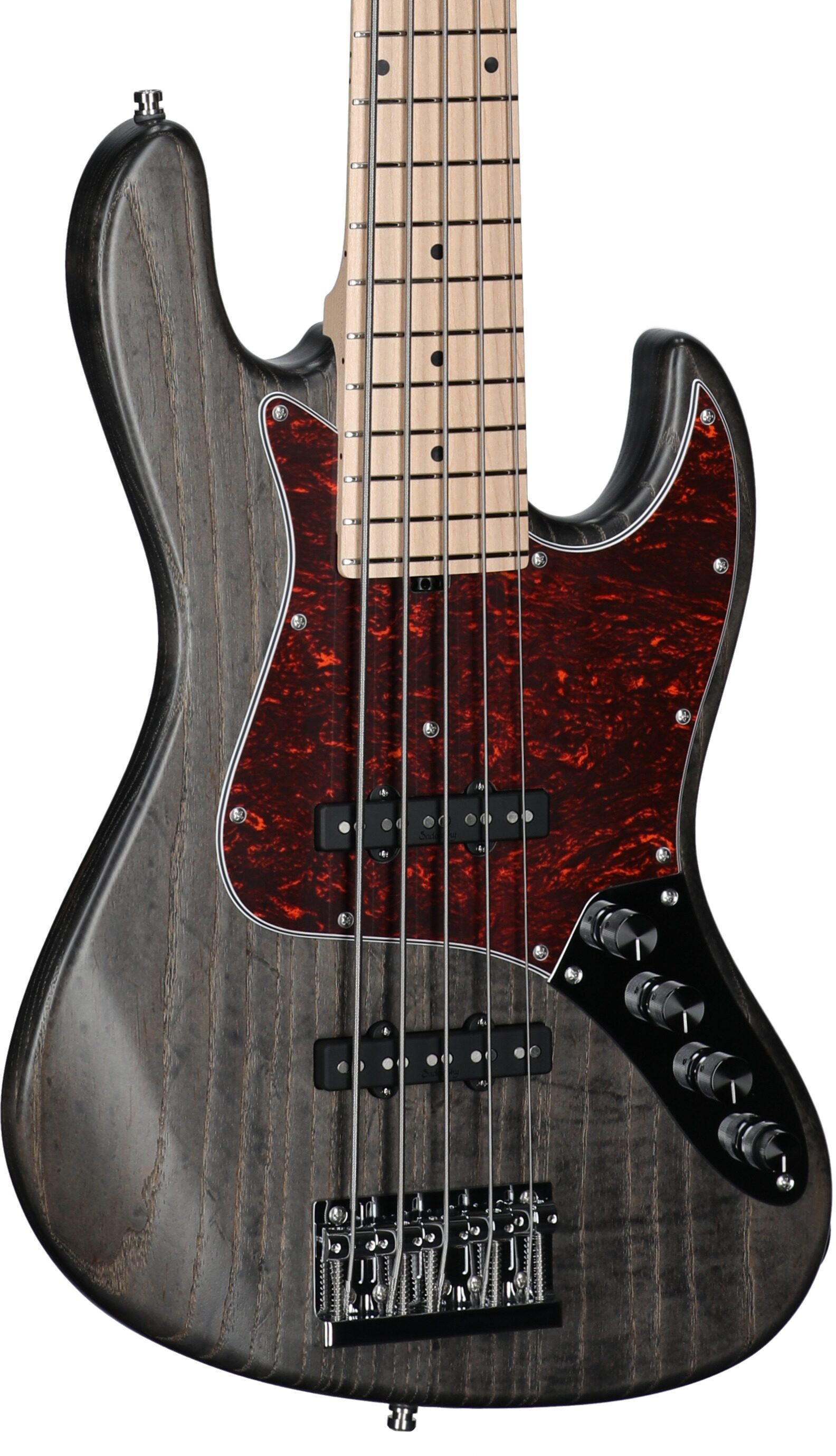 Sadowsky MetroLine 21-fret Vintage J/J Bass, 5-String (with Gig Bag), Nirvana Black, Serial Number SML H 004710-24, Full Left Front