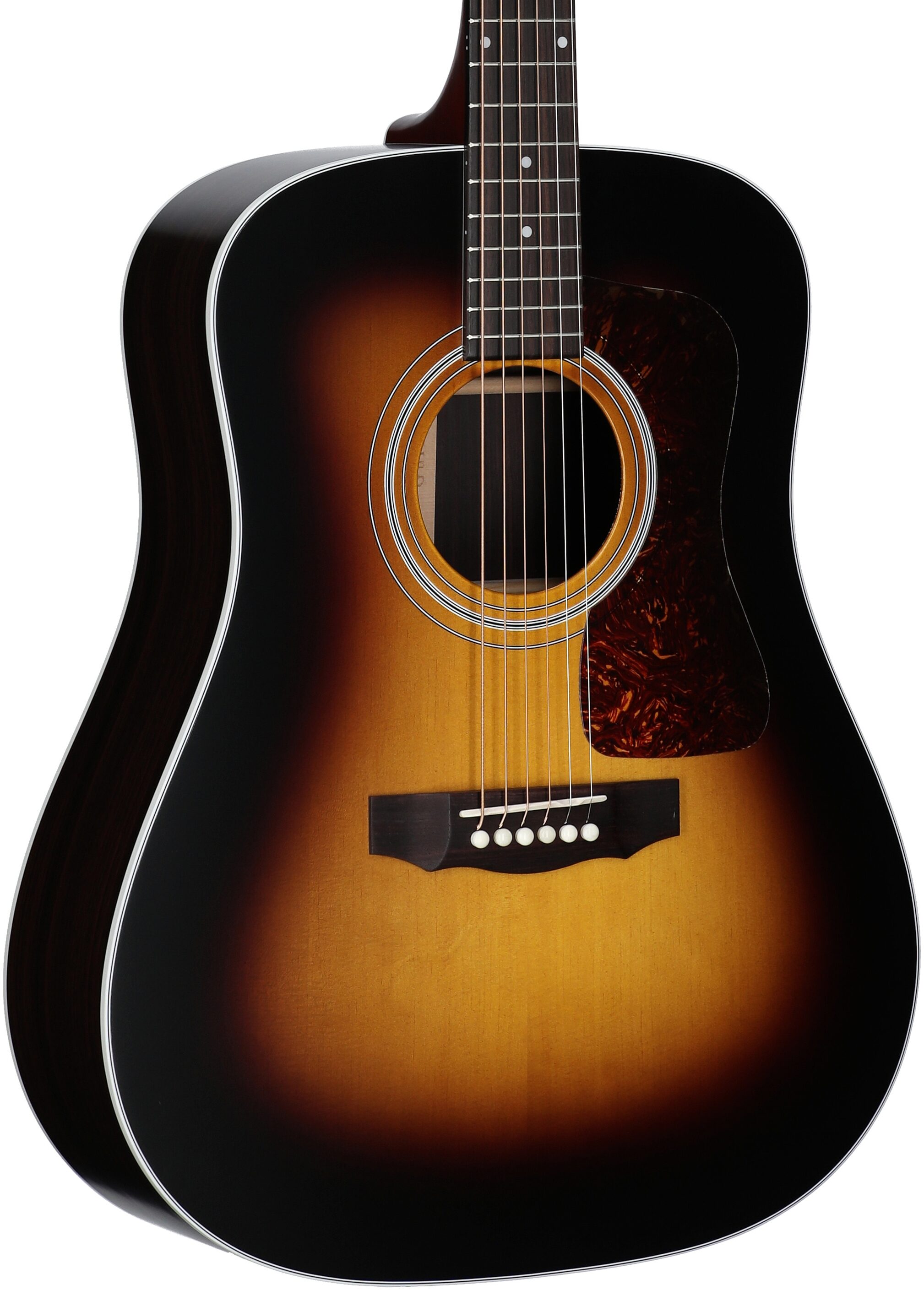 Guild D-50 Standard Dreadnought Acoustic Guitar, Antique Burst, Serial Number US250088, Full Left Front