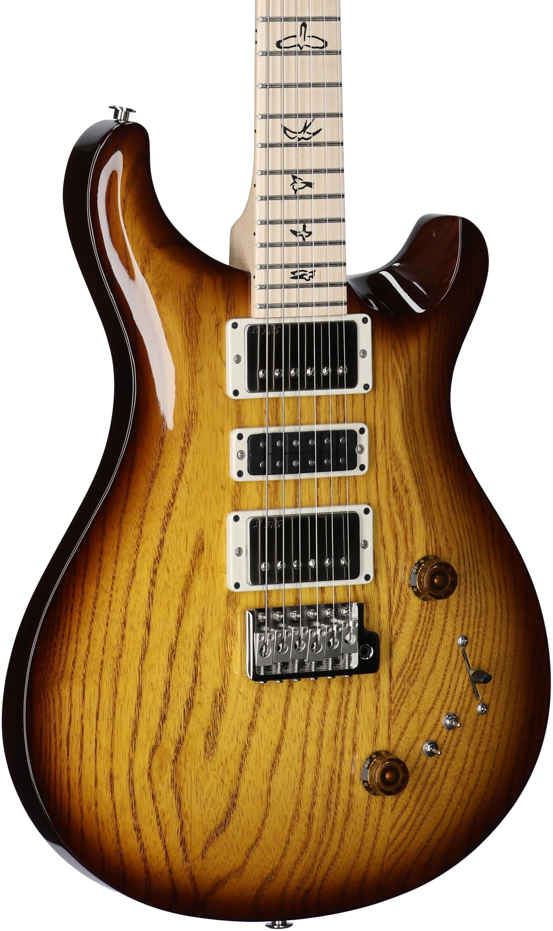 PRS Paul Reed Smith Swamp Ash Special Maple Electric Guitar (with Gig Bag), Tobacco Sunburst, Serial Number 0404828, Full Left Front