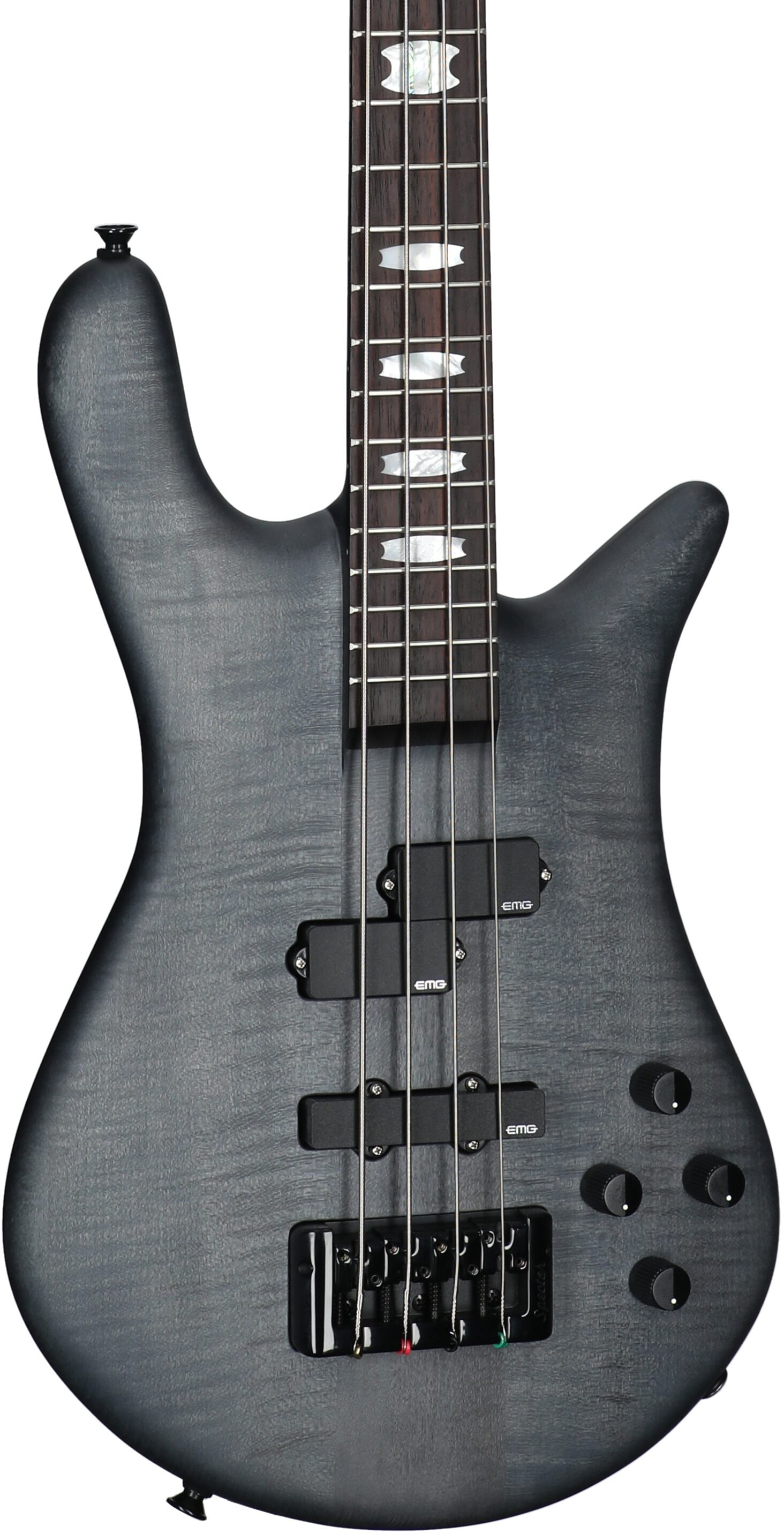 Spector Euro4 LX Electric Bass (with Gig Bag), Black Stain Matte, Serial Number 21NB22527, Full Left Front