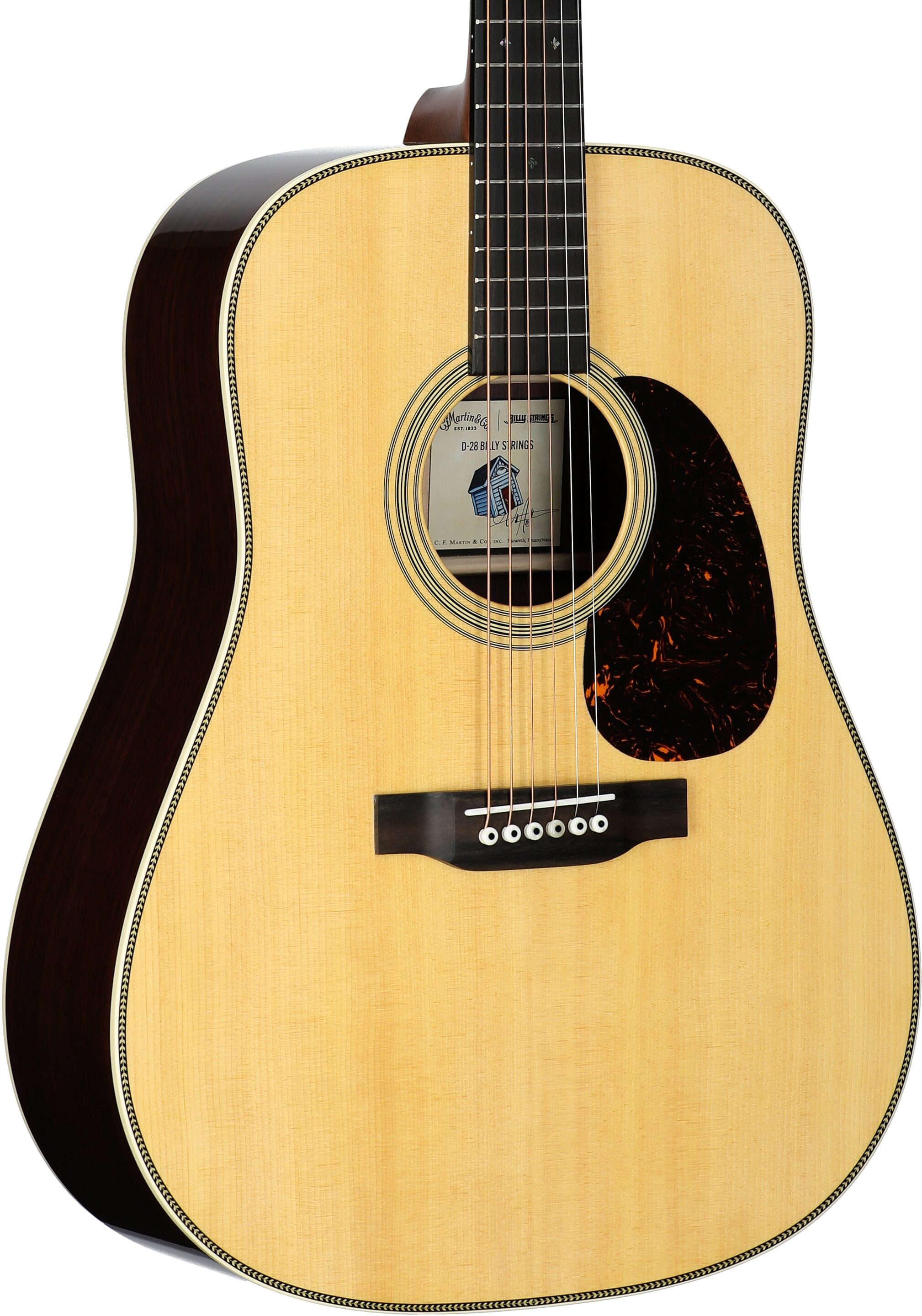 Martin D-28 Billy Strings Acoustic Guitar (with Case), New, Serial Number M2955623, Full Left Front
