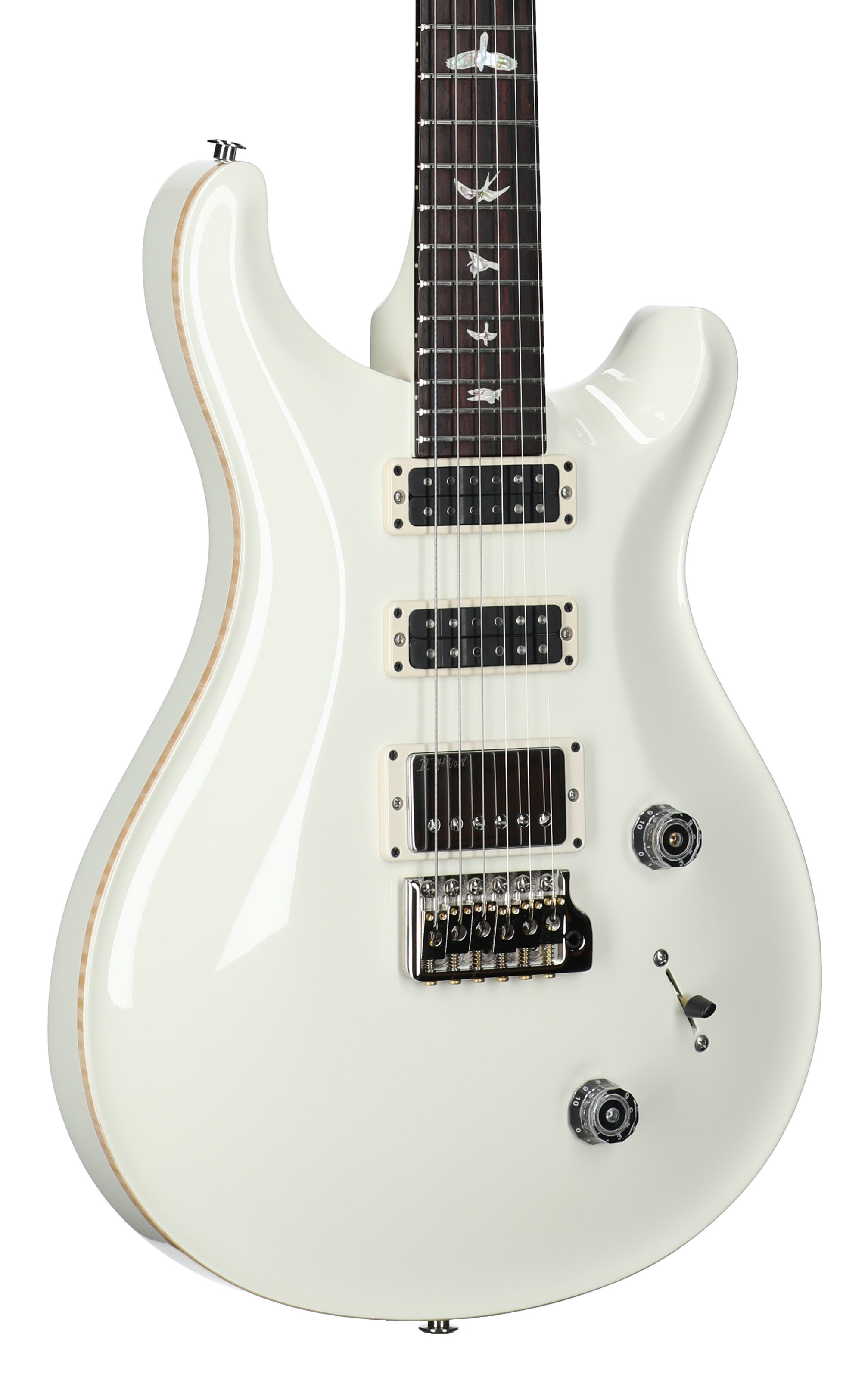 PRS Paul Reed Smith Studio Electric Guitar (with Case), Antique White, Serial Number 0399173, Full Left Front