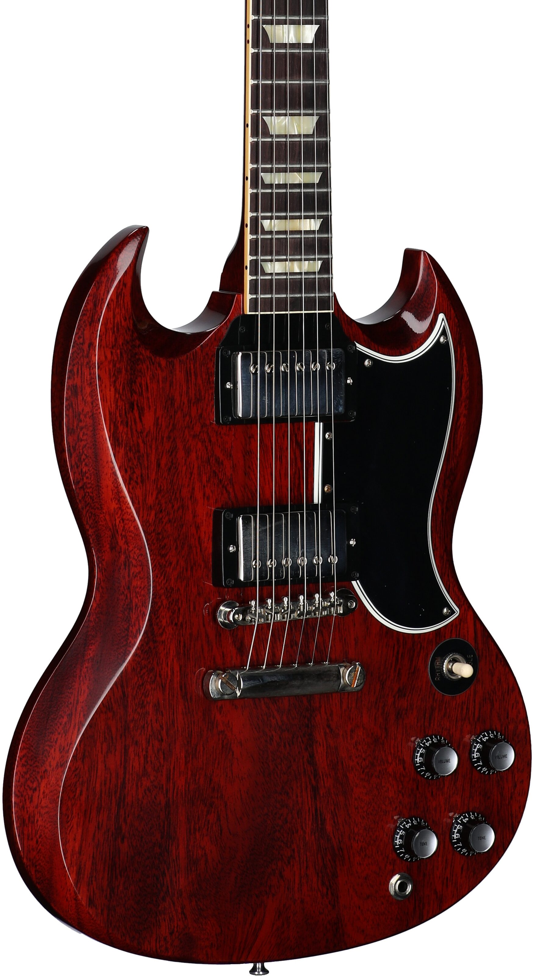 Gibson Custom 61 SG Standard VOS Electric Guitar (with Case), Cherry, with Nickel Hardware, Serial Number 501431, Full Left Front