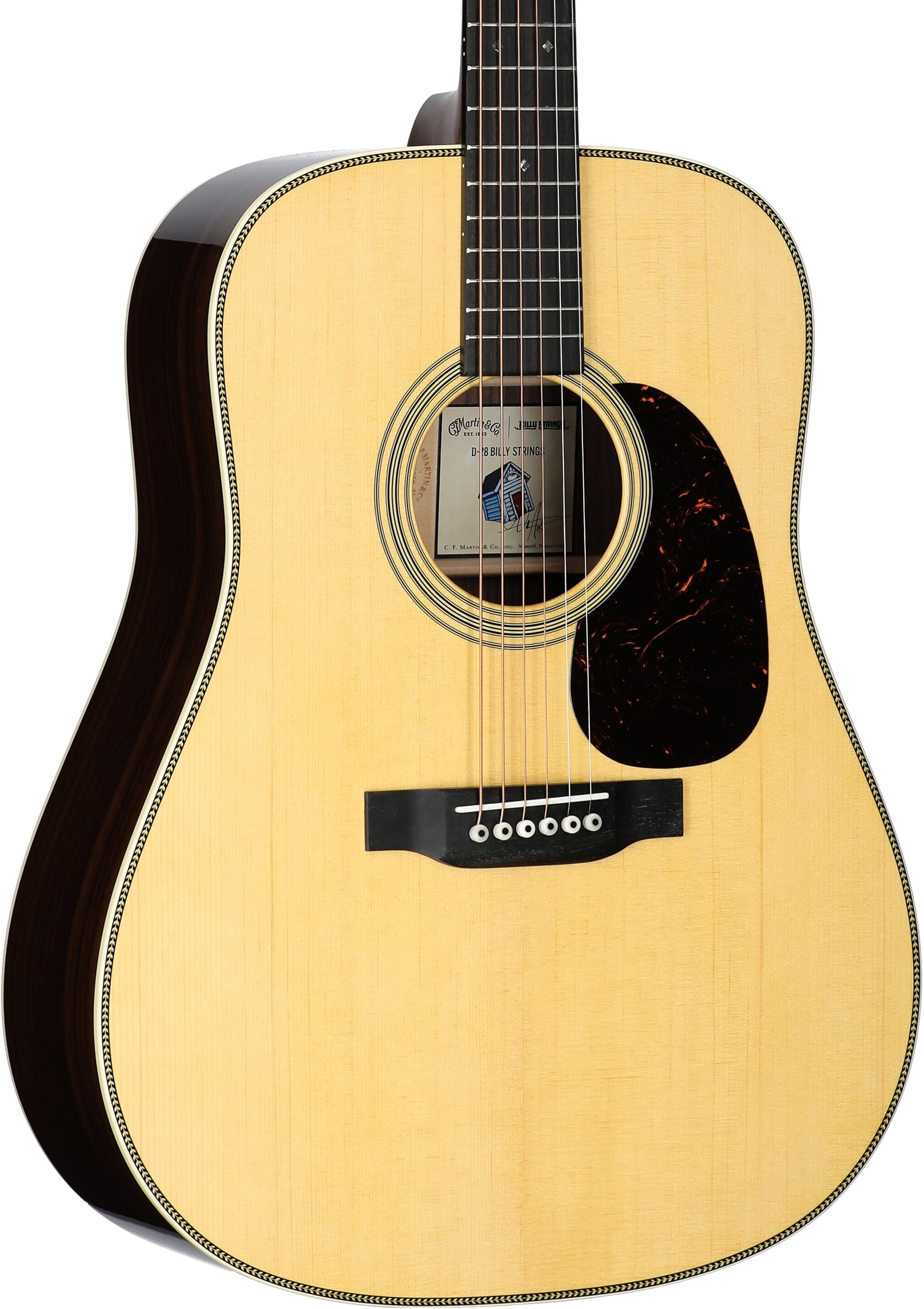 Martin D-28 Billy Strings Acoustic Guitar (with Case), New, Serial Number M2955621, Full Left Front
