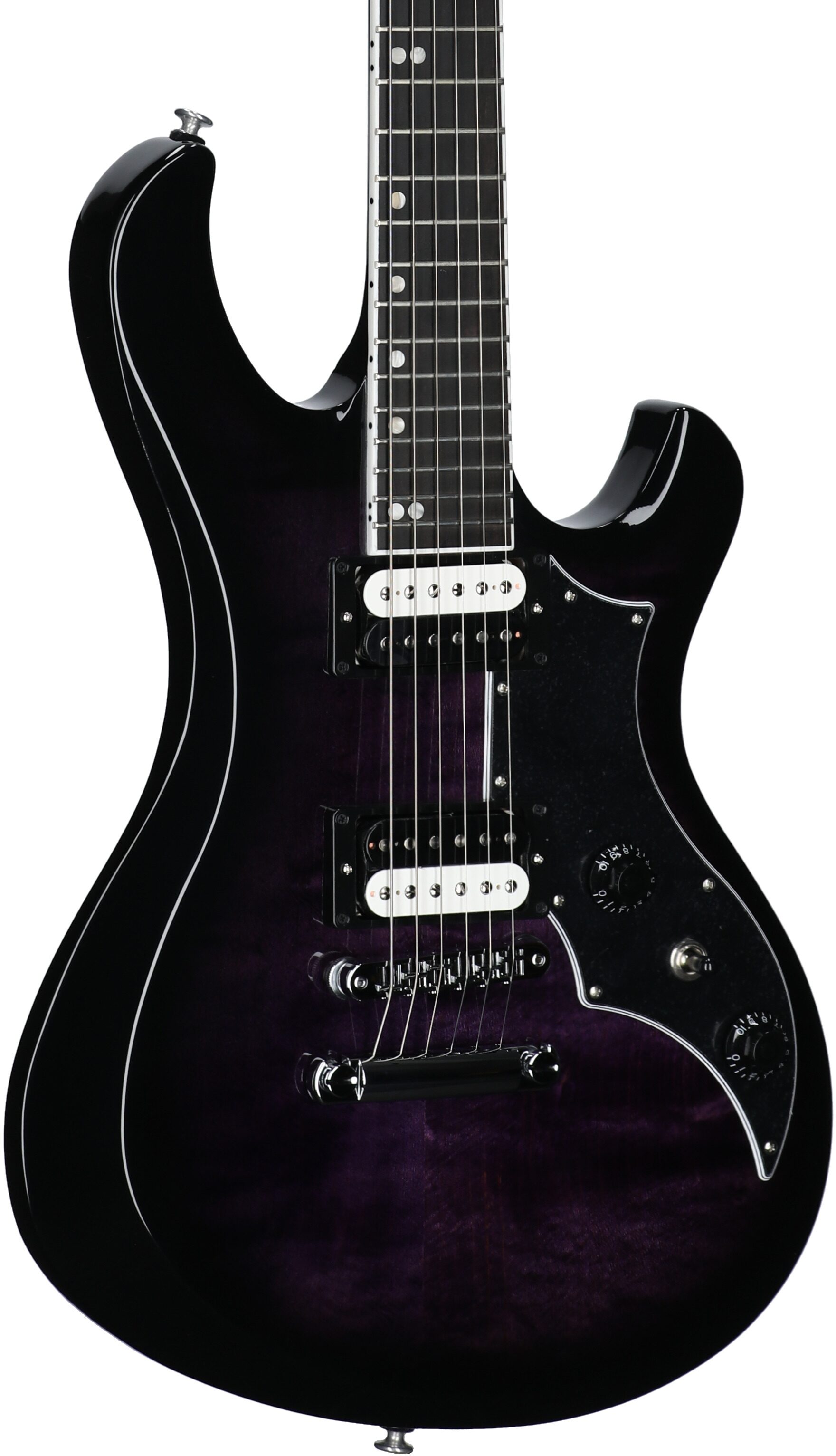 Gibson Victory Figured Top Electric Guitar (with Case), Purple Burst, Serial Number 207350166, Full Left Front