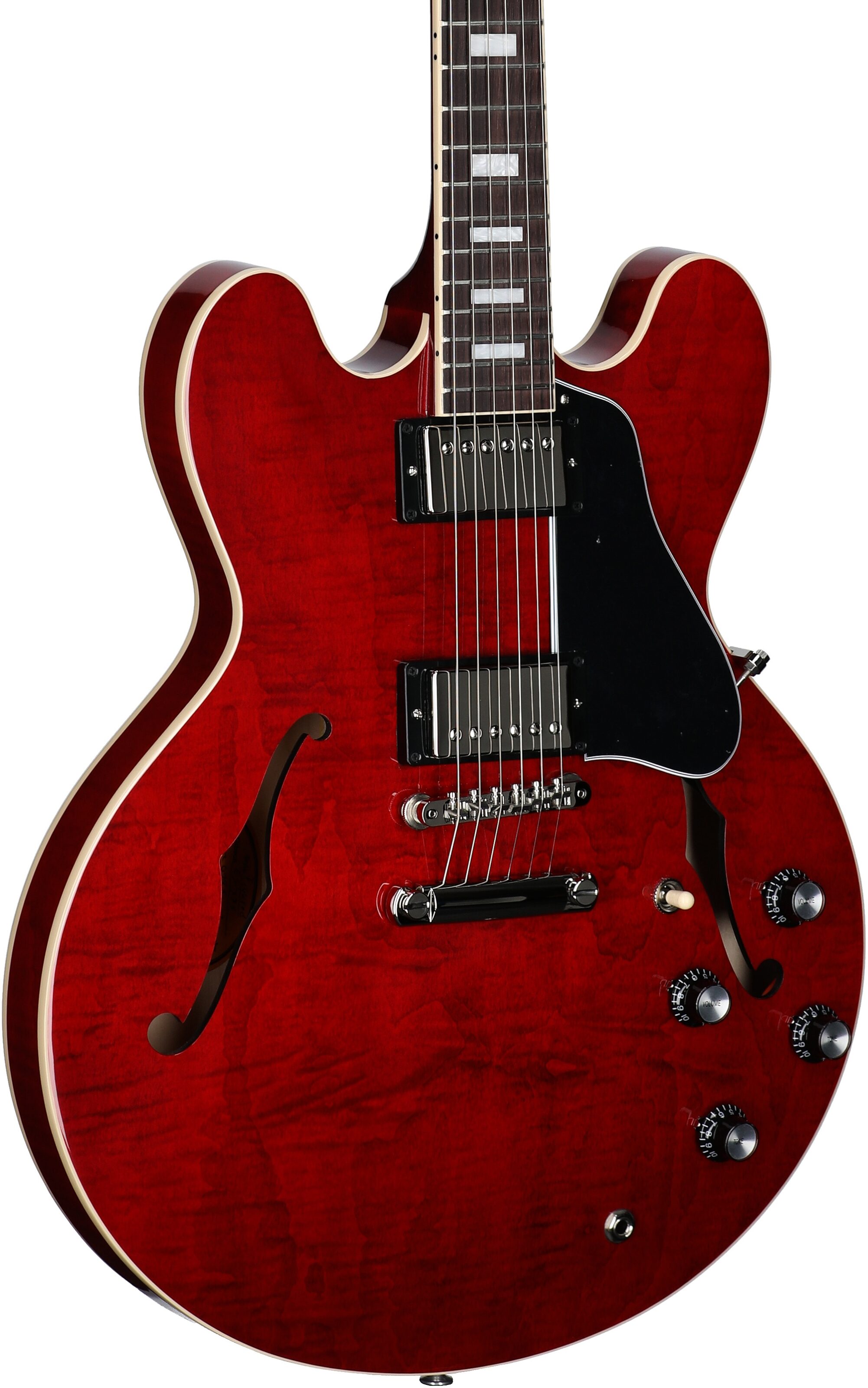 Gibson ES-335 Figured Electric Guitar (with Case), Sixties Cherry, Serial Number 207850052, Full Left Front