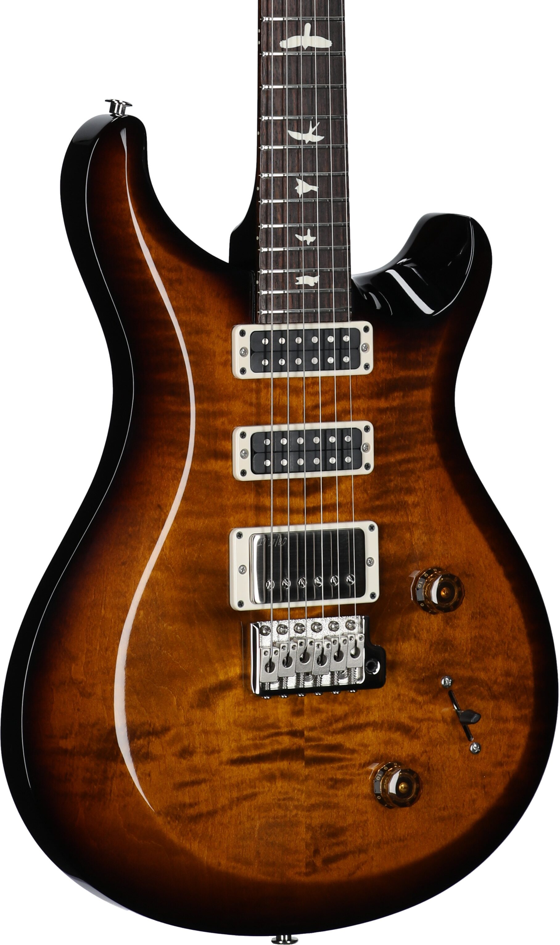 PRS Paul Reed Smith S2 Studio Electric Guitar, Black Amber, Serial Number S2080979, Full Left Front