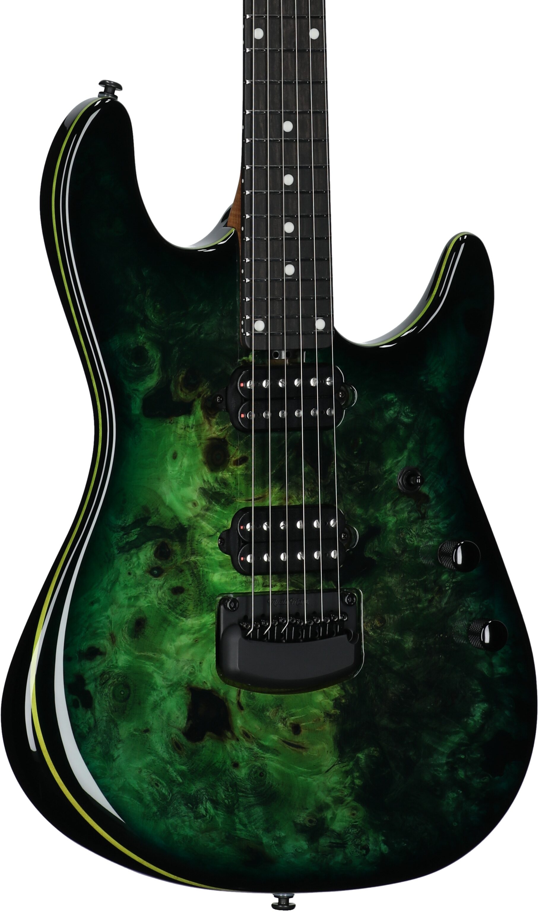 Ernie Ball Music Man Jason Richardson Cutlass HT Electric Guitar, (with Gig Bag), Kokiri Forest Green, Serial Number S12054, Full Left Front