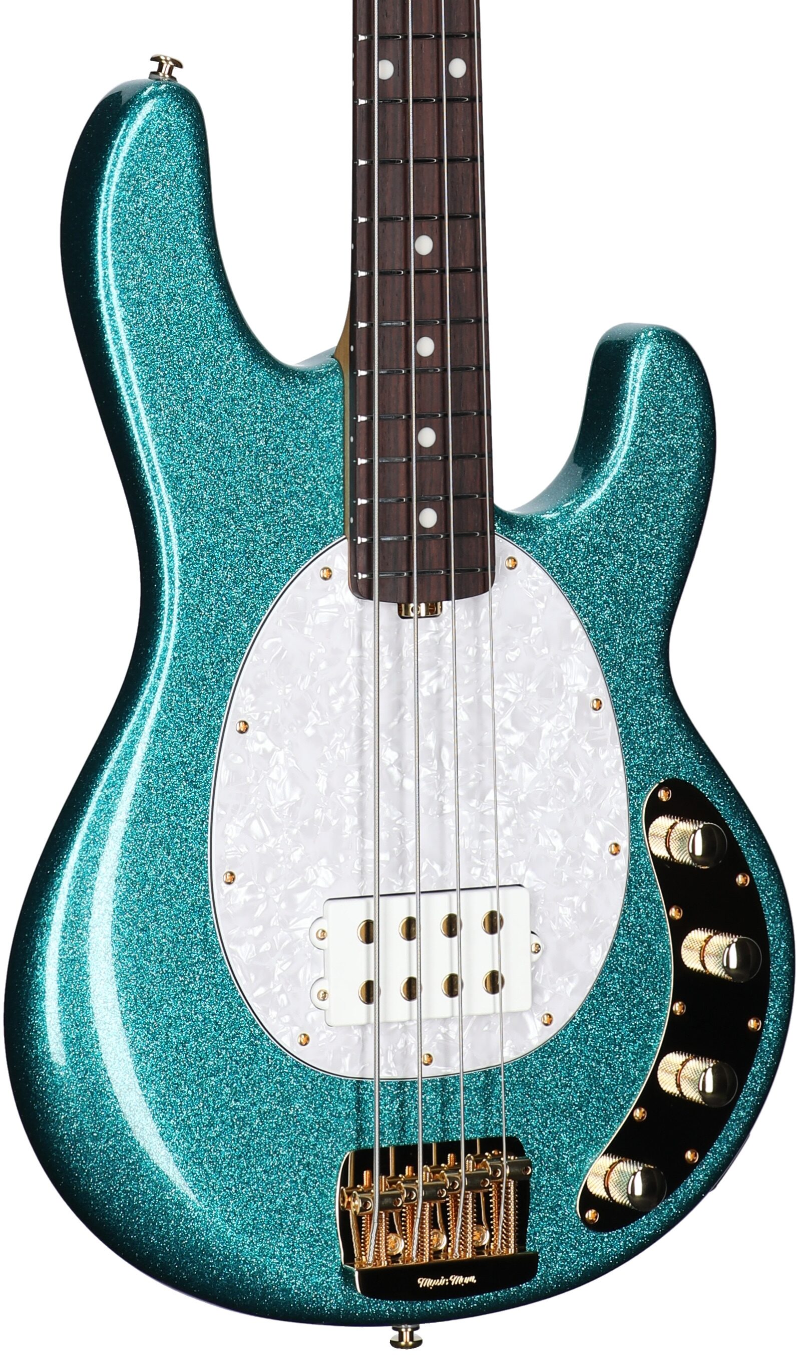 Ernie Ball Music Man StingRay Special Electric Bass (with Mono Case), Ocean Sparkle, Serial Number K06317, Full Left Front