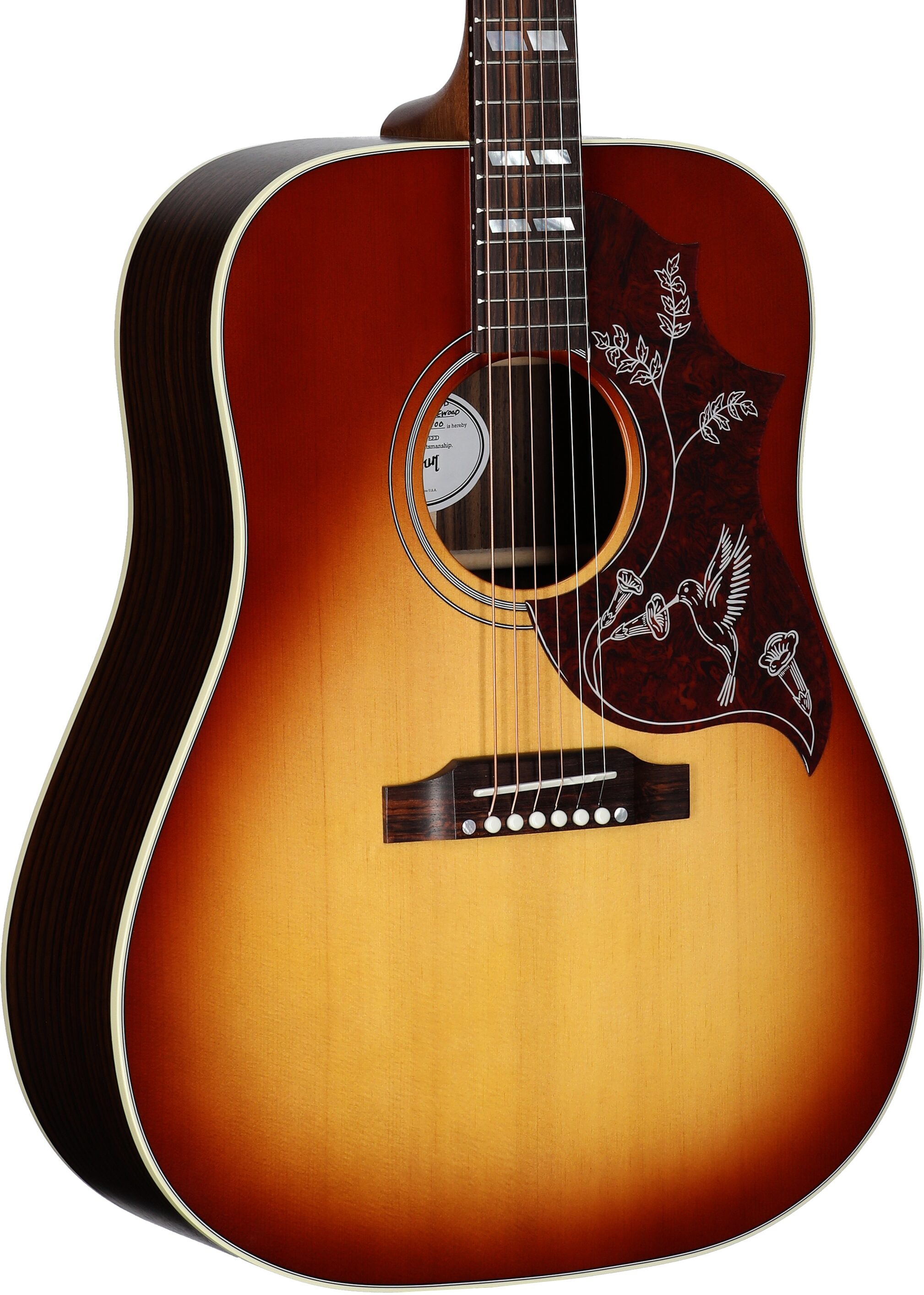 Gibson Hummingbird Studio Rosewood Acoustic-Electric Guitar, Rosewood Burst, Serial Number 20875100, Full Left Front
