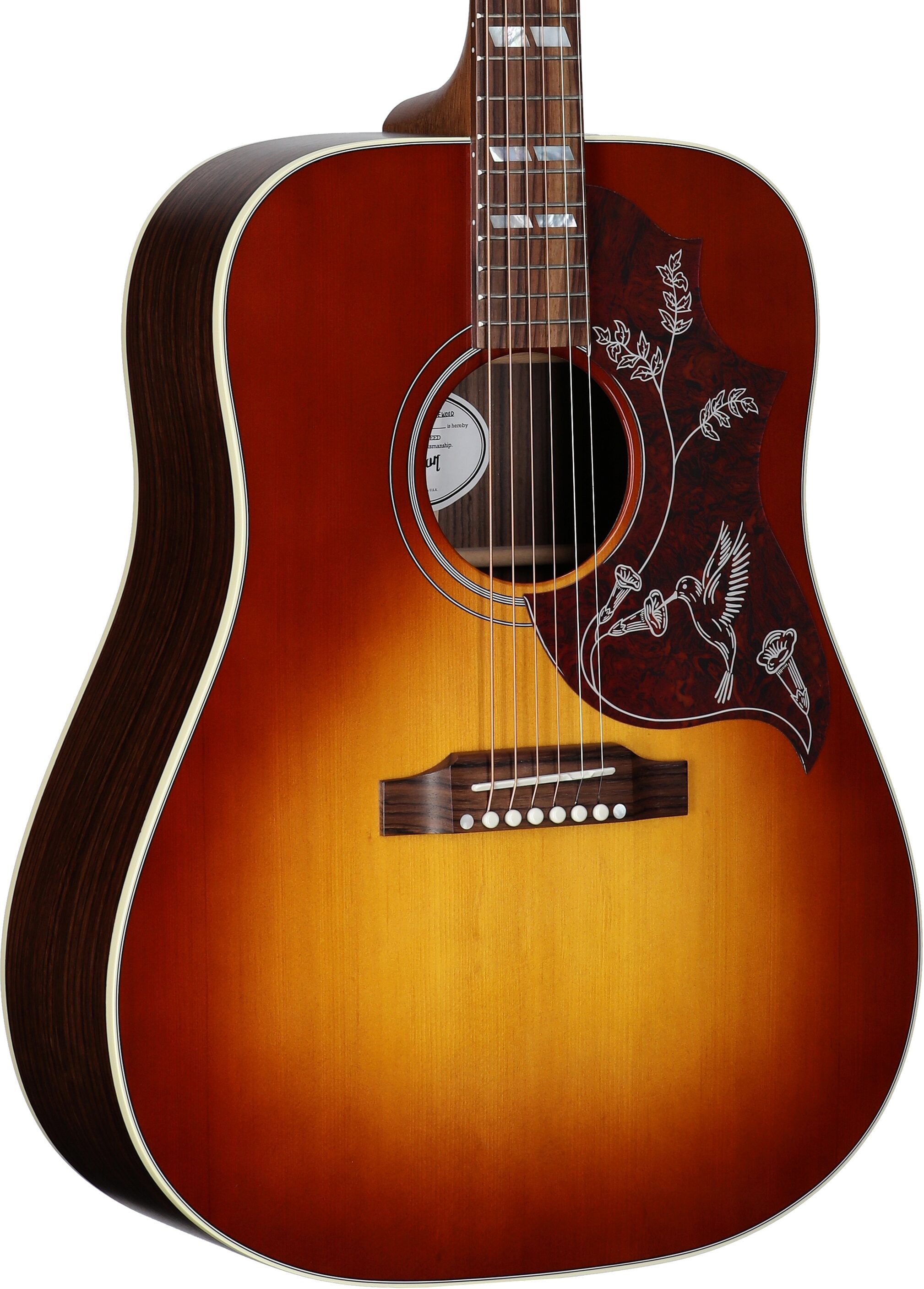 Gibson Hummingbird Studio Rosewood Acoustic-Electric Guitar, Rosewood Burst, Serial Number 21155068, Full Left Front