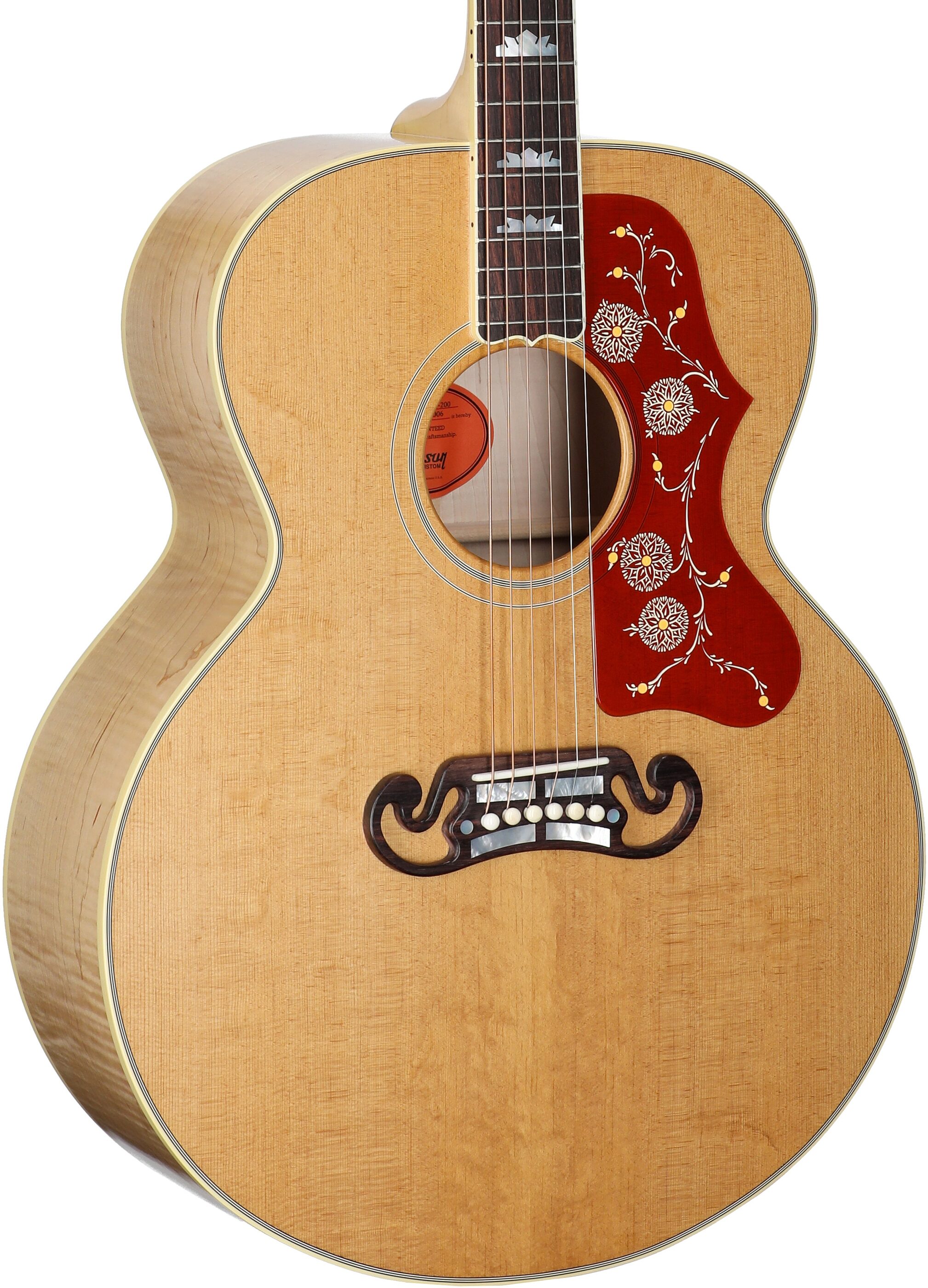 Gibson Custom Shop 1957 SJ-200 Jumbo Reissue Acoustic Guitar (with Case), Antique Natural, Serial Number 21315006, Full Left Front