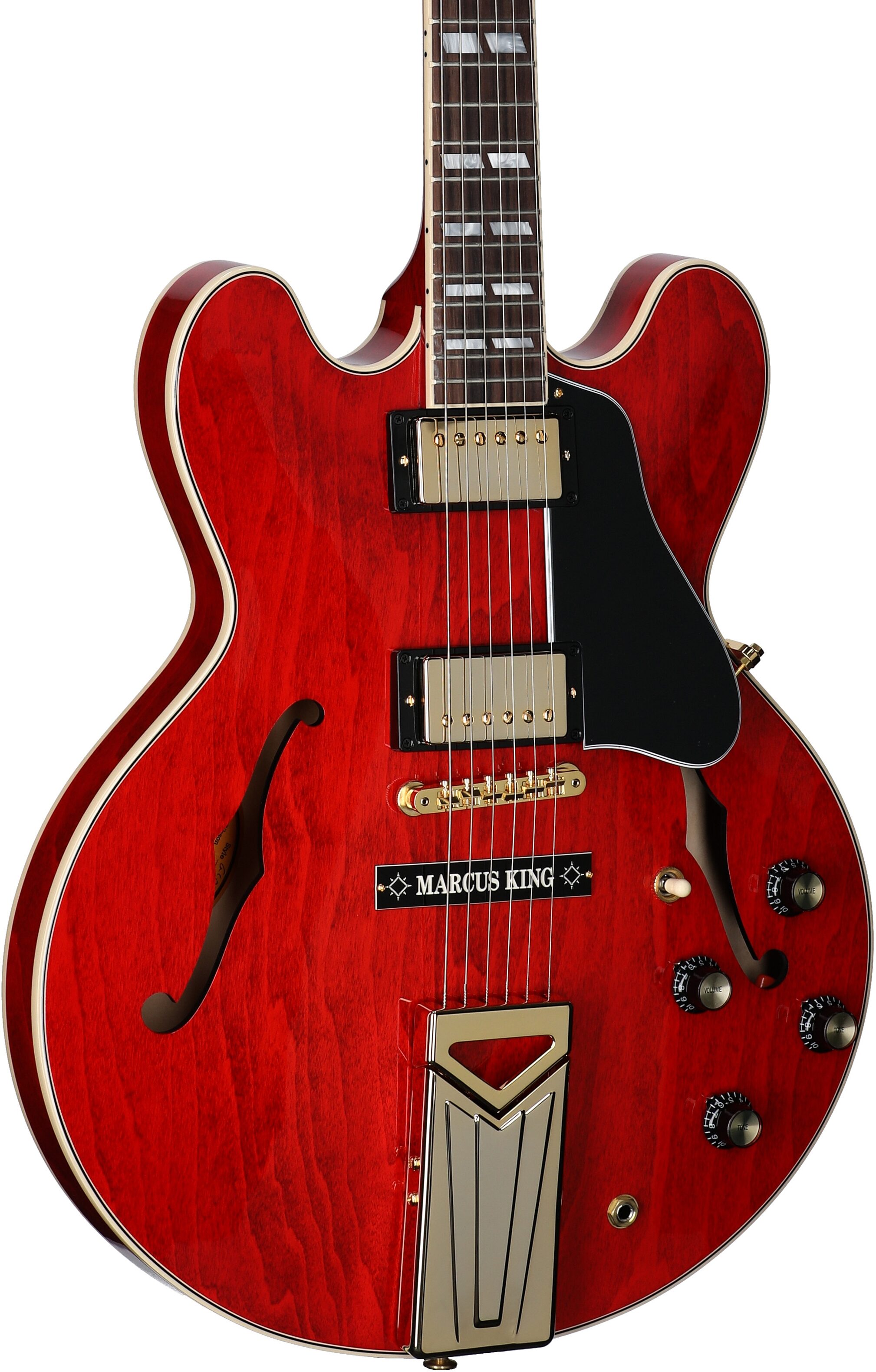 Gibson Marcus King ES-345 Electric Guitar (with Case), '60s Cherry, Serial Number 211450144, Full Left Front