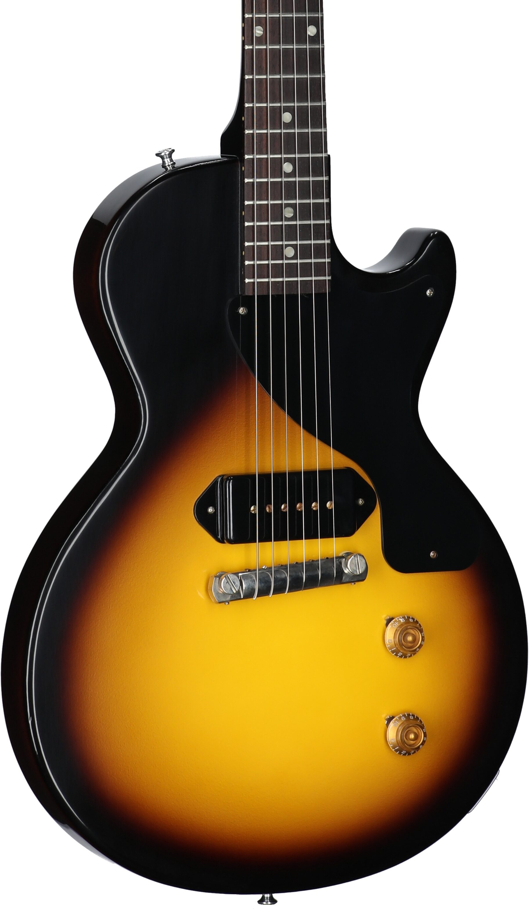 Gibson Custom 1957 Les Paul Junior Reissue Electric Guitar (with Case), Vintage Sunburst, Serial Number 75757, Full Left Front