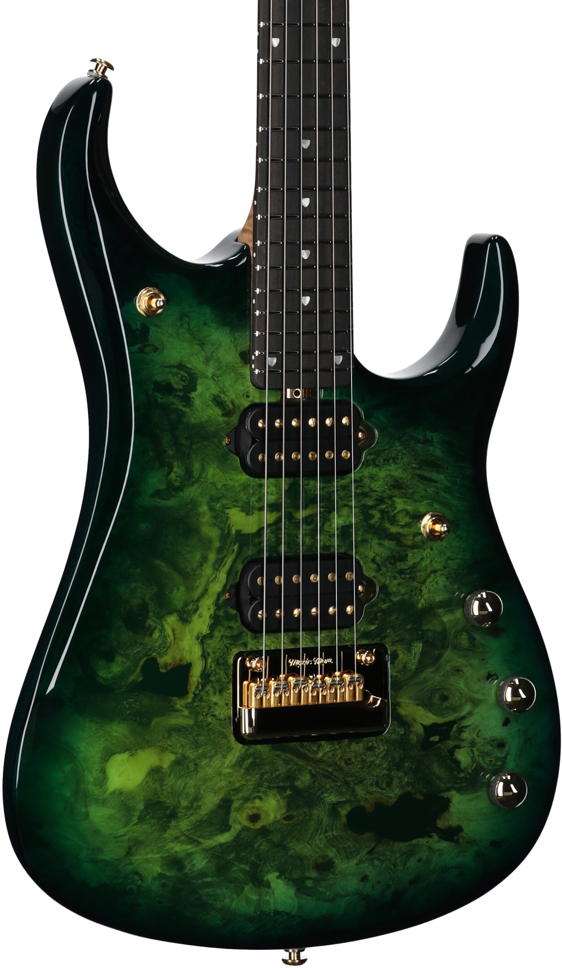 Ernie Ball Music Man JP15 BFR Electric Guitar (with Case), Toxic Sludge, Serial Number G91718, Full Left Front