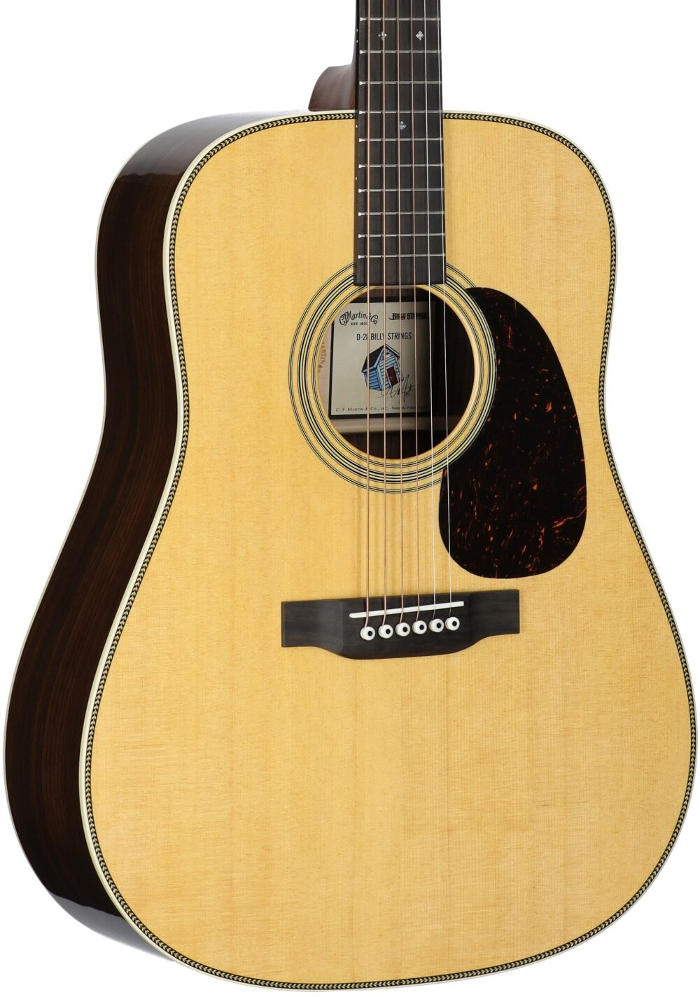 Martin D-28 Billy Strings Acoustic Guitar (with Case), New, Serial Number M2968656, Full Left Front