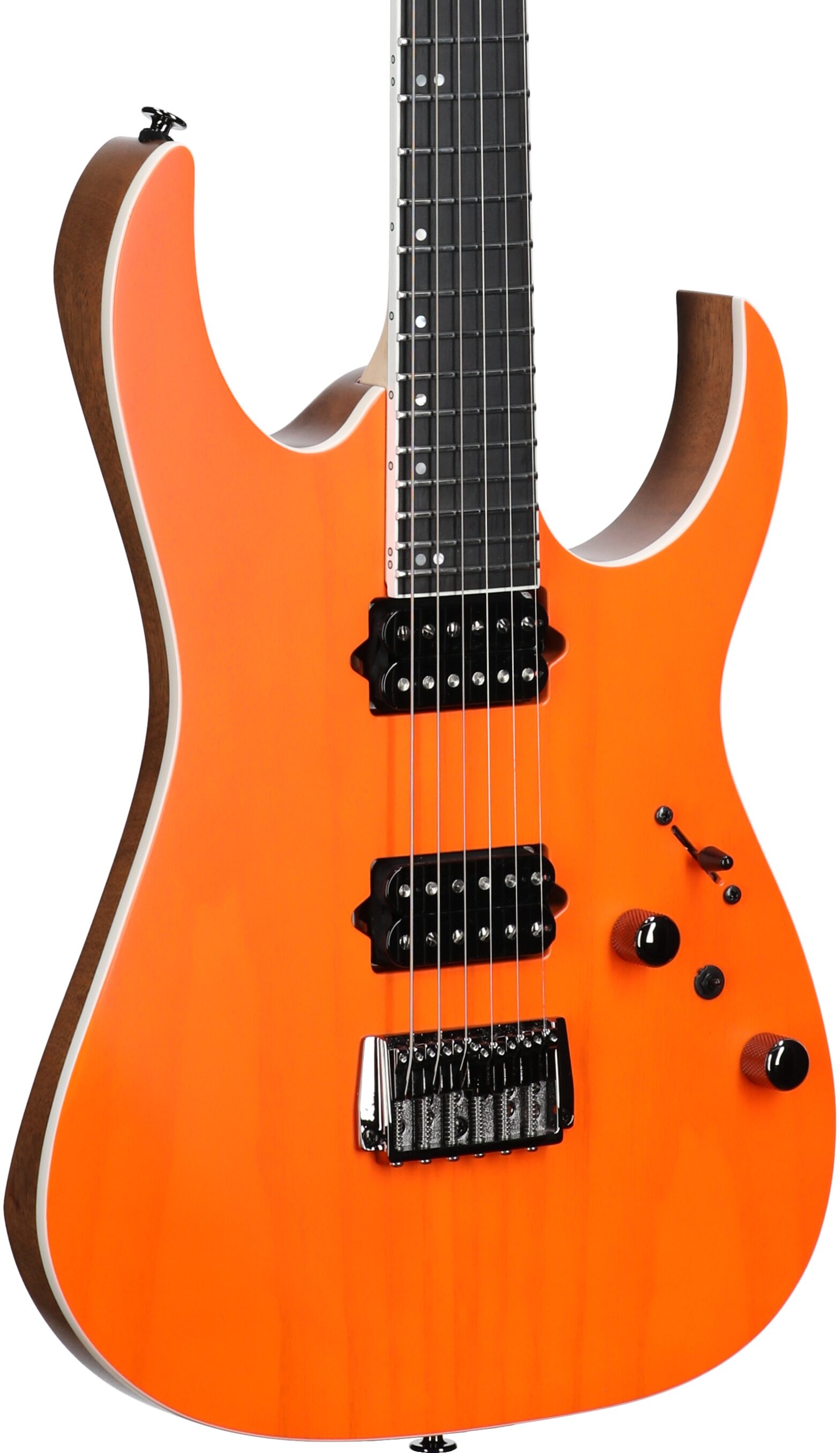 Ibanez RGR5221 Prestige Electric Guitar (with Case), Transparent Fluorescent Orange, Serial Number 210002F2513175, Full Left Front
