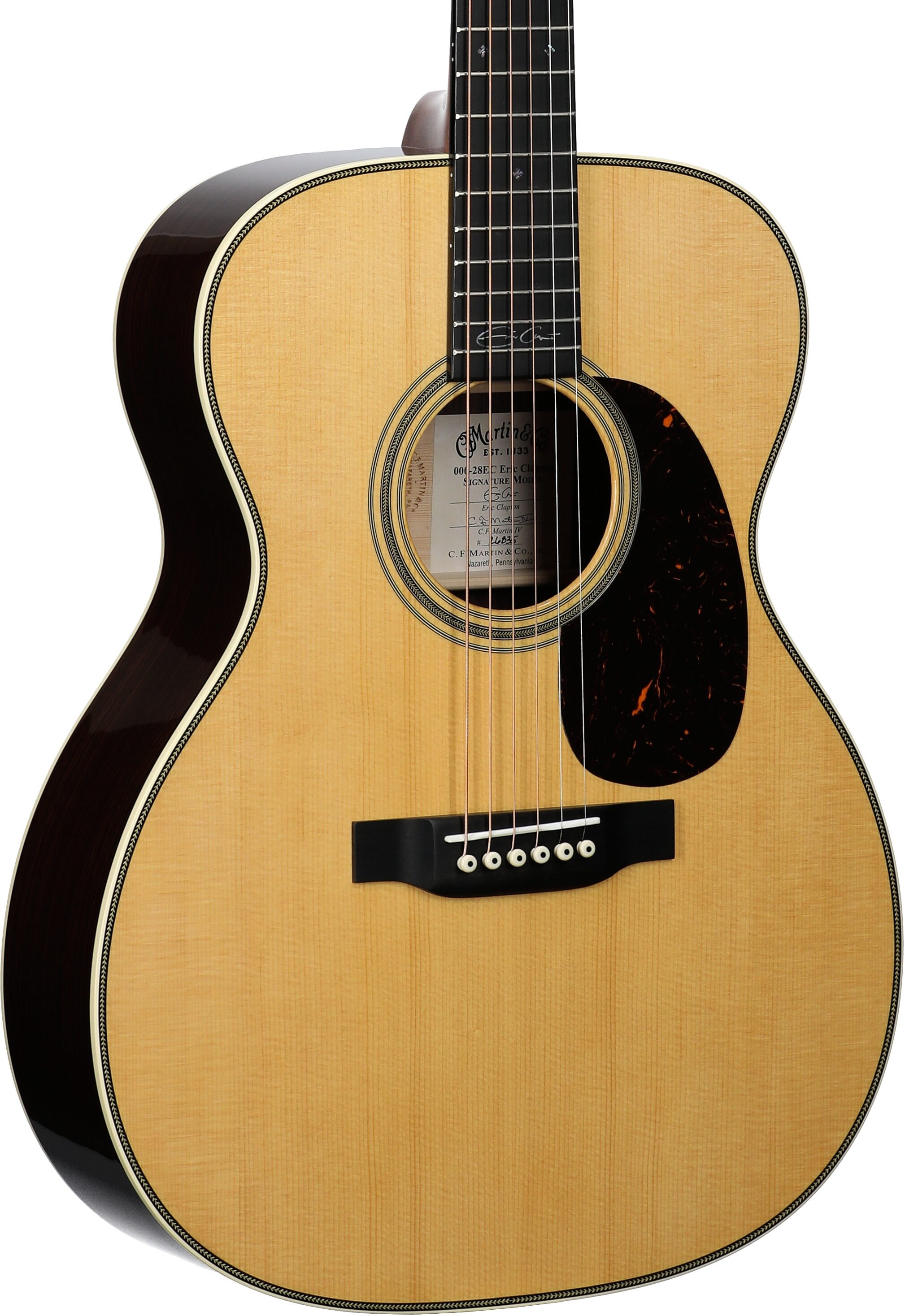 Martin 000-28EC Eric Clapton Auditorium Acoustic Guitar with Case, Natural, Serial Number M2957427, Full Left Front