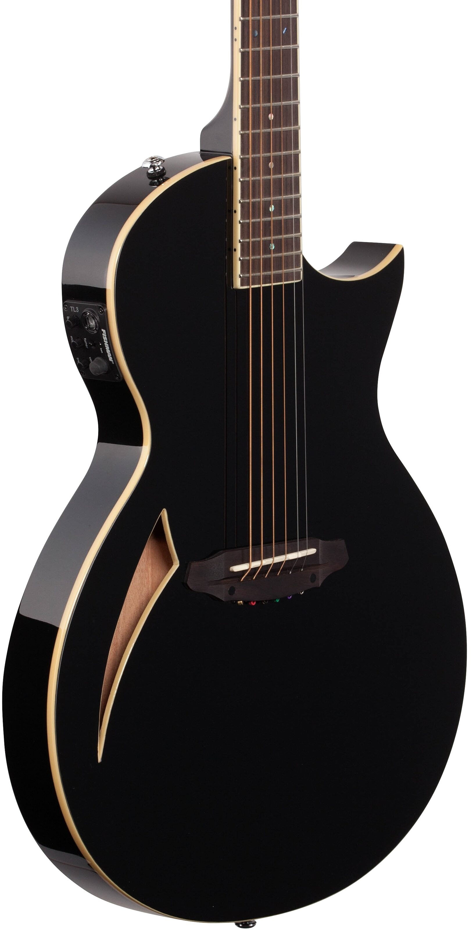 Godin Arena Flame Maple CW Dual Source EQ - Nylon Thinline Acoustic/Electric