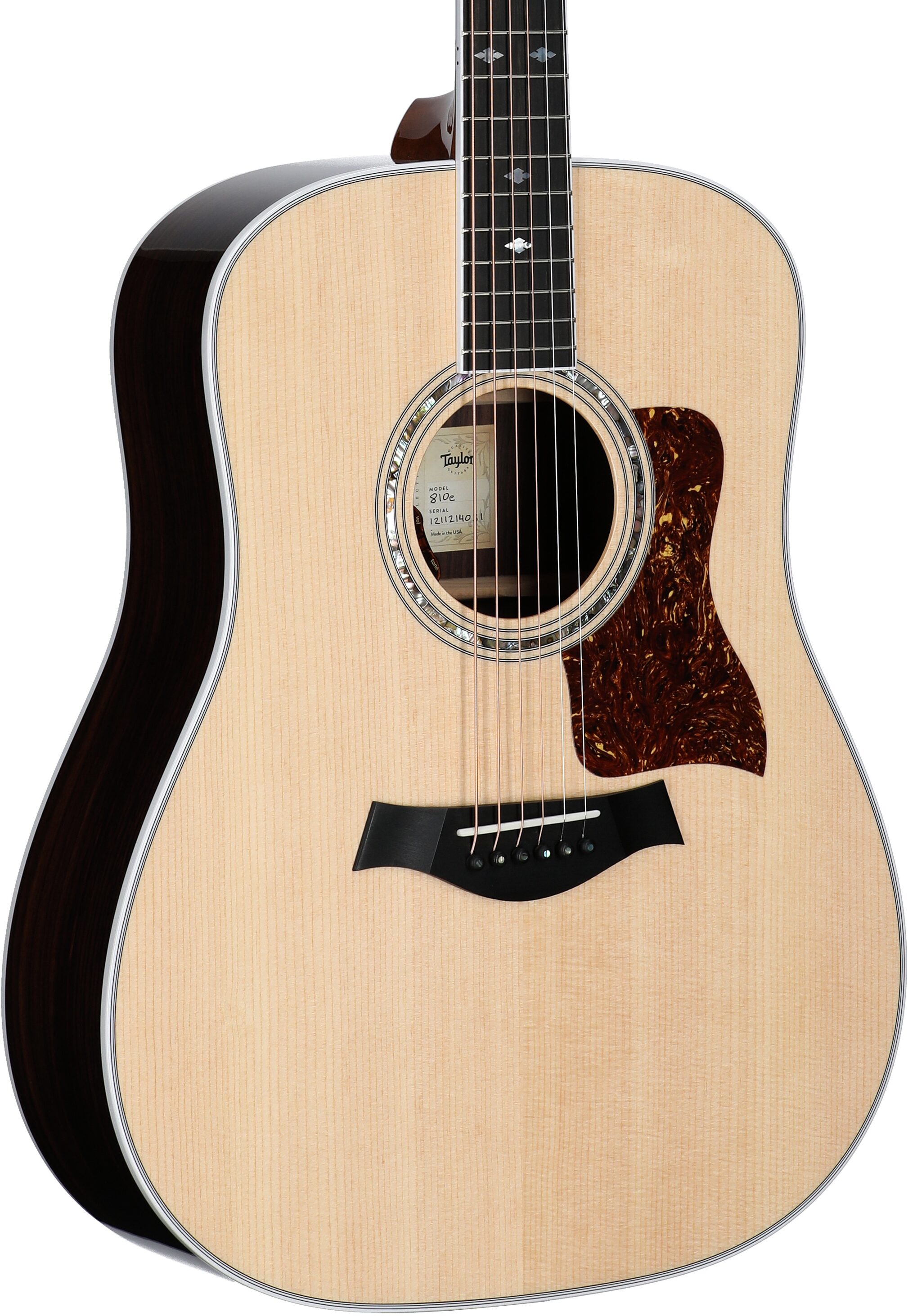 Taylor 810e Legacy Dreadnought Acoustic-Electric Guitar, New, Full Left Front