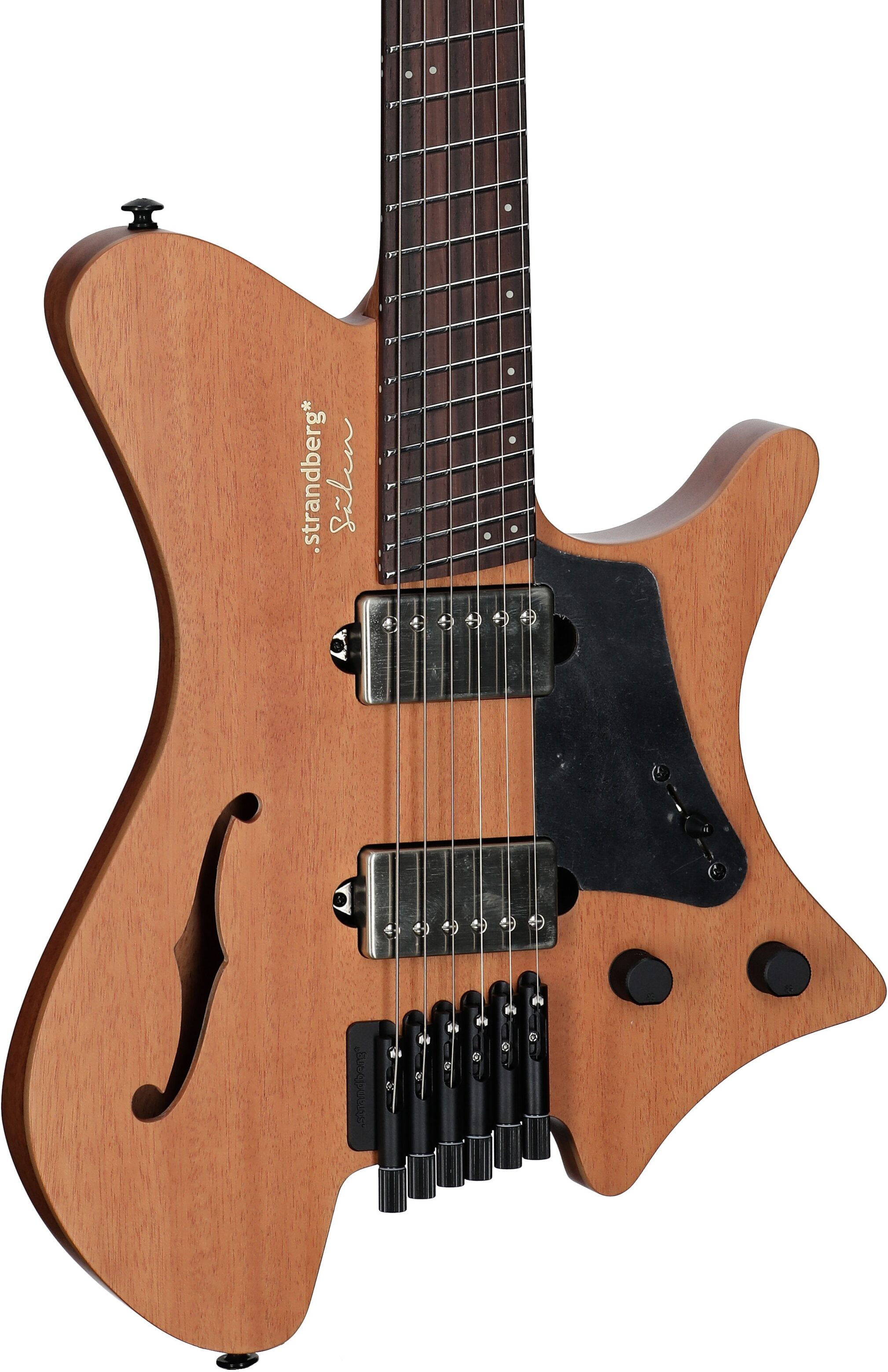 Strandberg Salen Jazz NX 6 Electric Guitar (with Gig Bag), Natural, Full Left Front