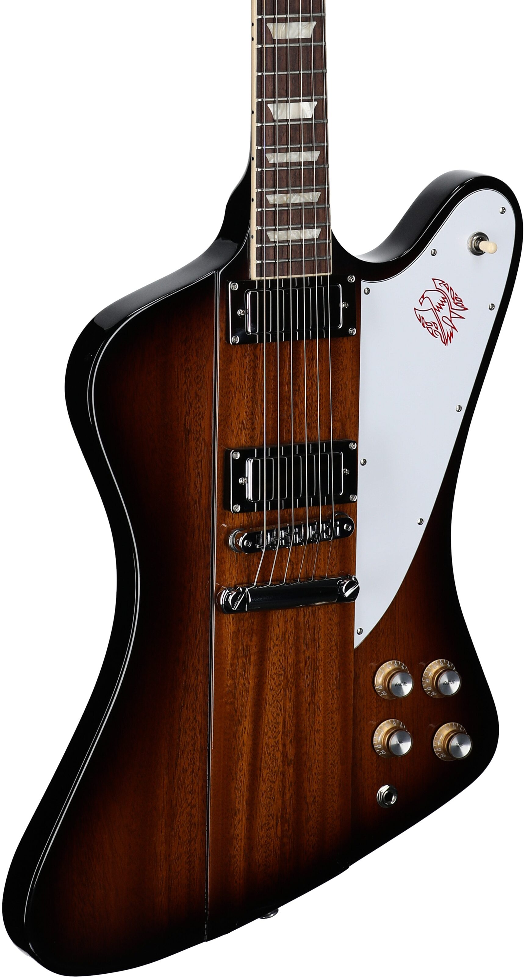 Gibson Firebird Platypus Electric Guitar (with Case), Tobacco Sunburst, Full Left Front
