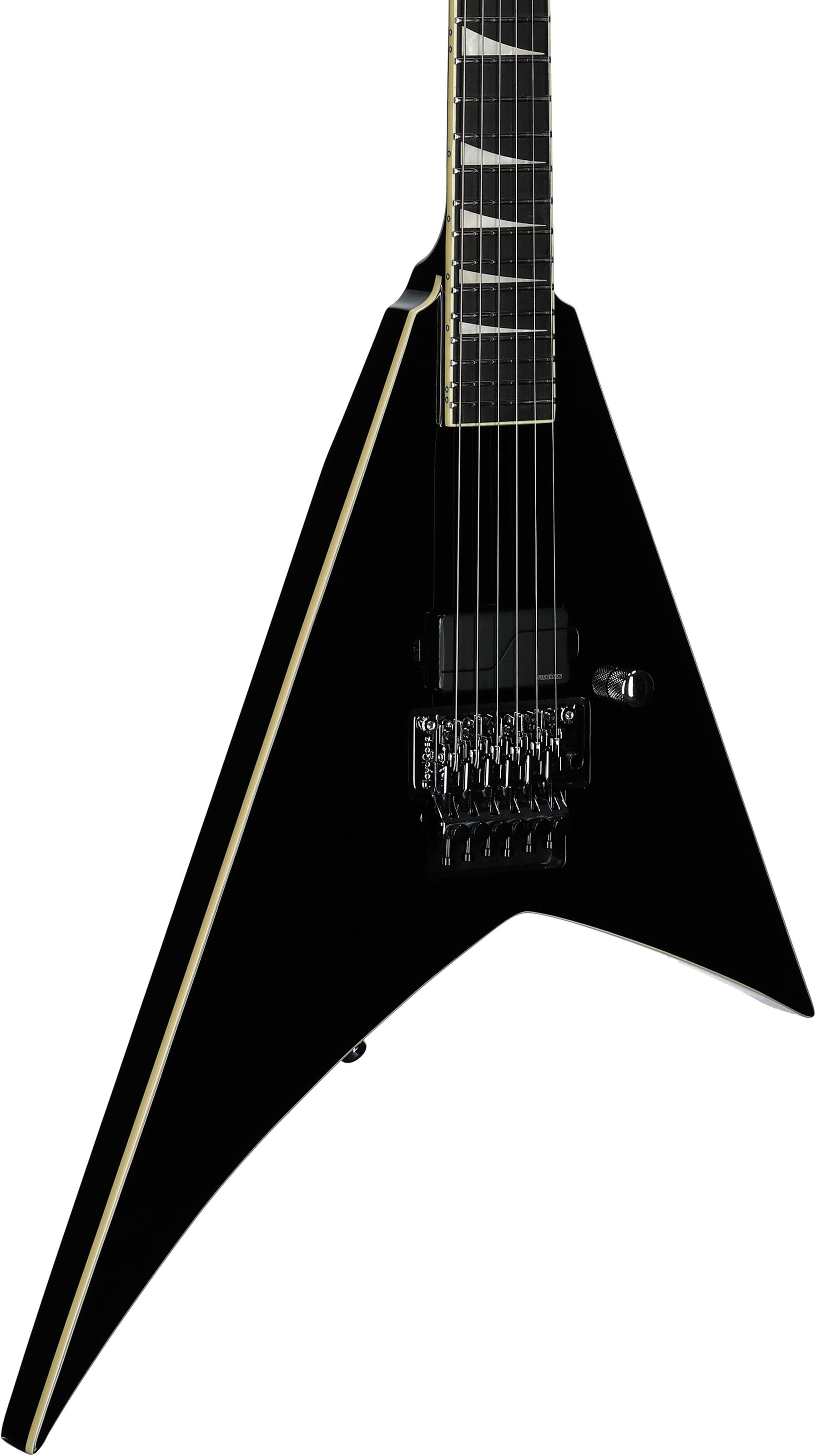 Jackson Limited Edition Pro Plus Pure Metal RR1A Rhoads Electric Guitar (with Gig Bag), Black, Full Left Front
