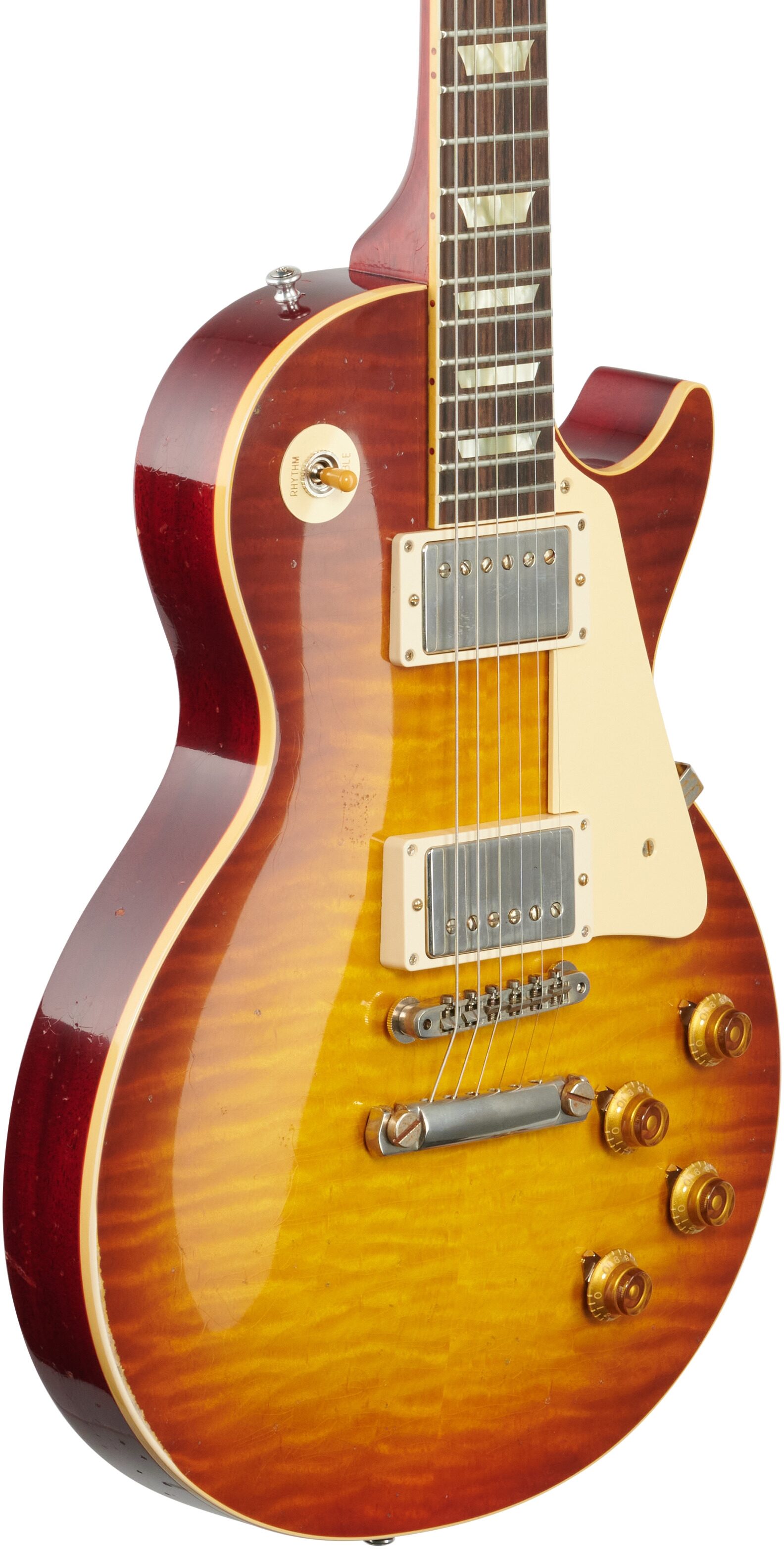 Gibson Custom 1959 Les Paul Standard Murphy Lab Light Aged Electric Guitar (with Case), Royal Tea, Full Left Front