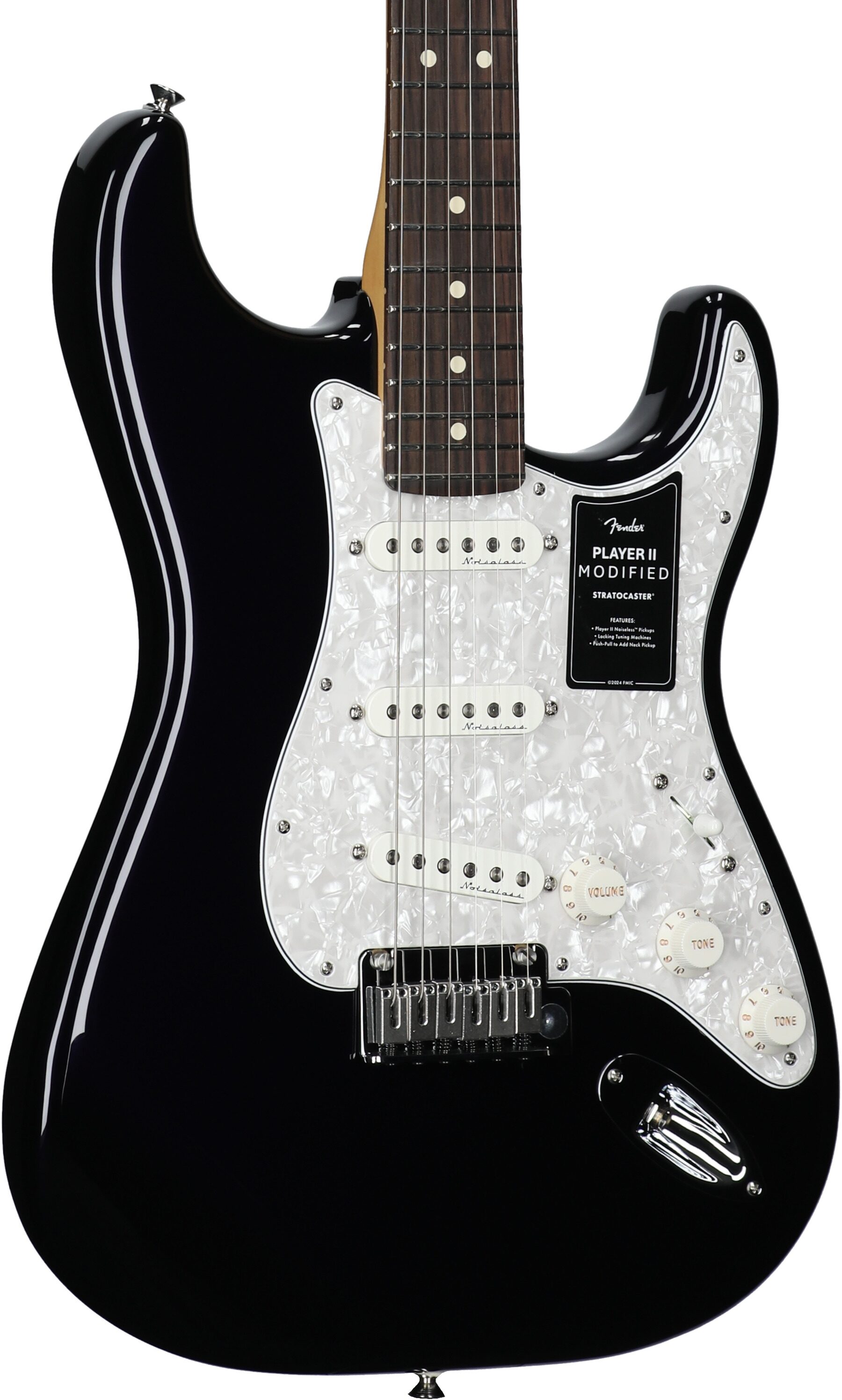 Fender Player II Modified Stratocaster Electric Guitar, Rosewood Fingerboard (with Gig Bag), Dusk, Full Left Front