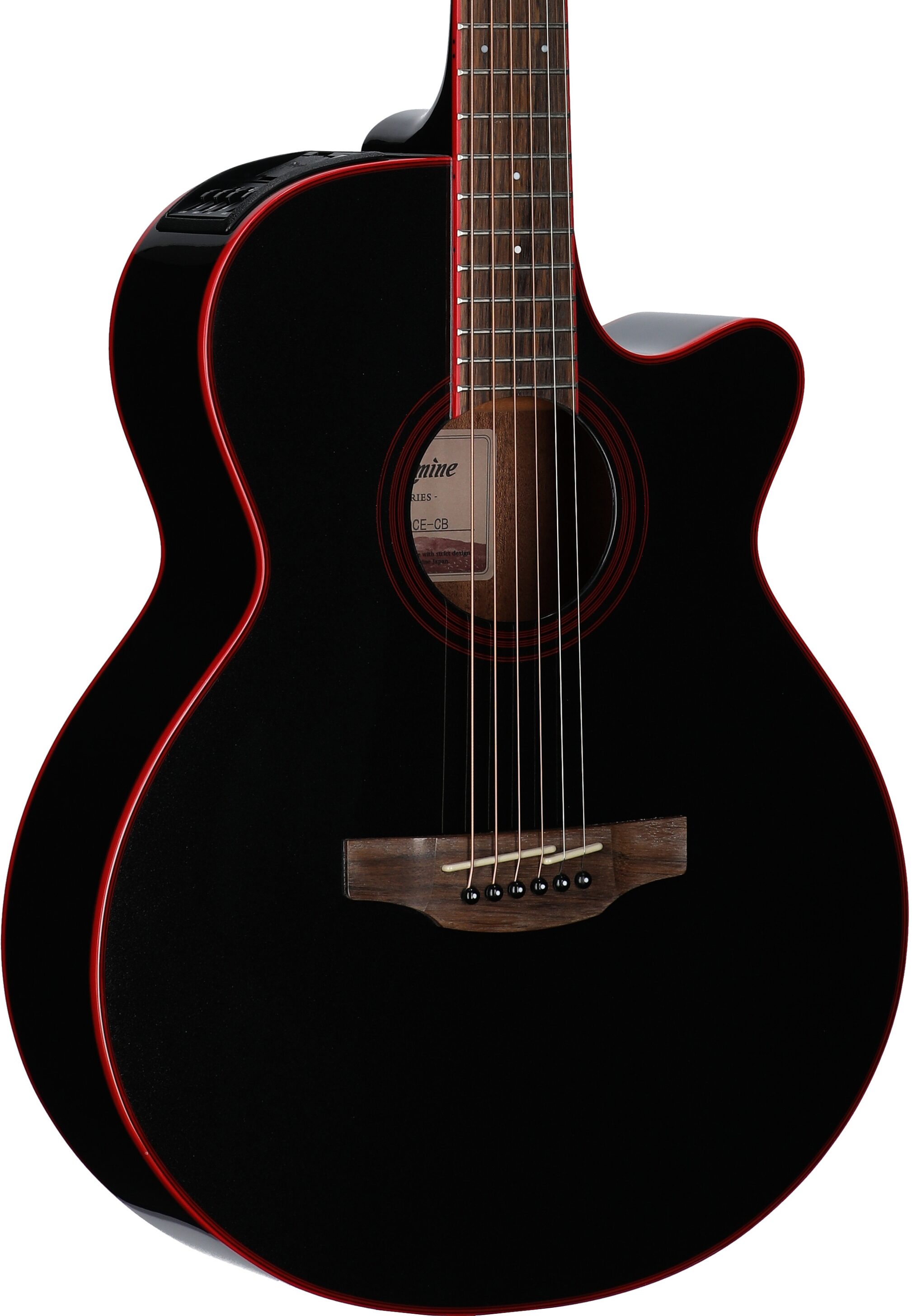 Takamine GF49CE FXC Acoustic-Electric Guitar, Cosmic Black, Full Left Front
