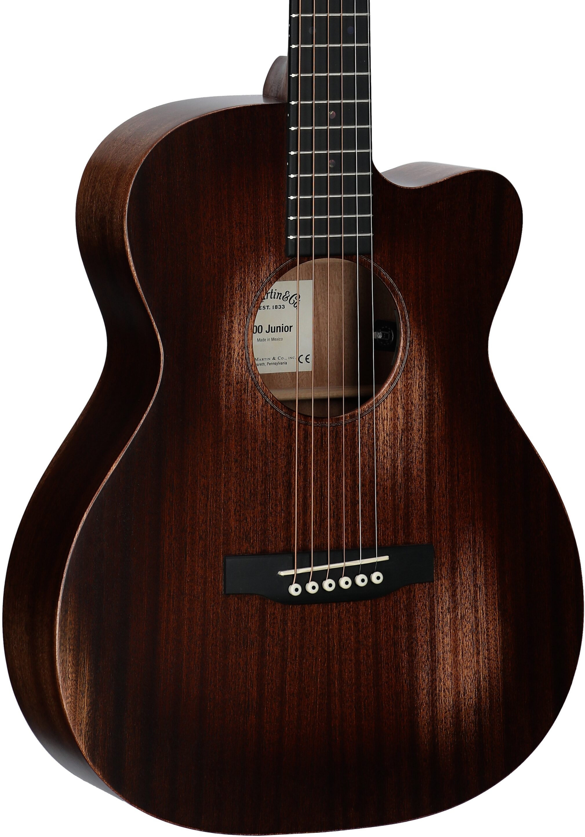 Martin 000C Jr E StreetMaster Acoustic-Electric Guitar (with Gig Bag), New, Full Left Front