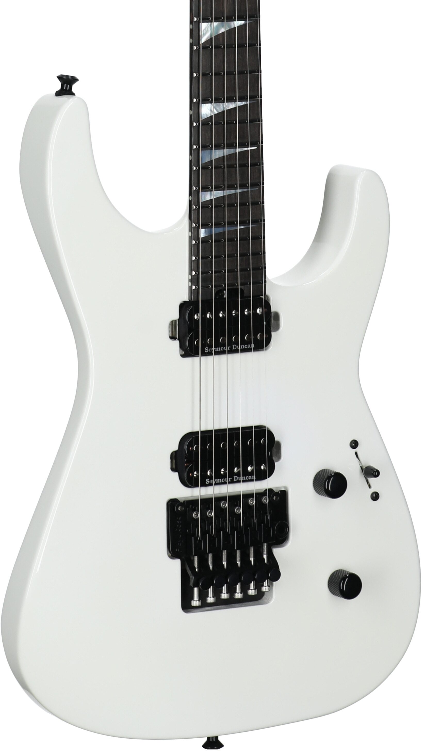 Jackson American Soloist SL2 DX Electric Guitar (with Case), Snow White, Full Left Front