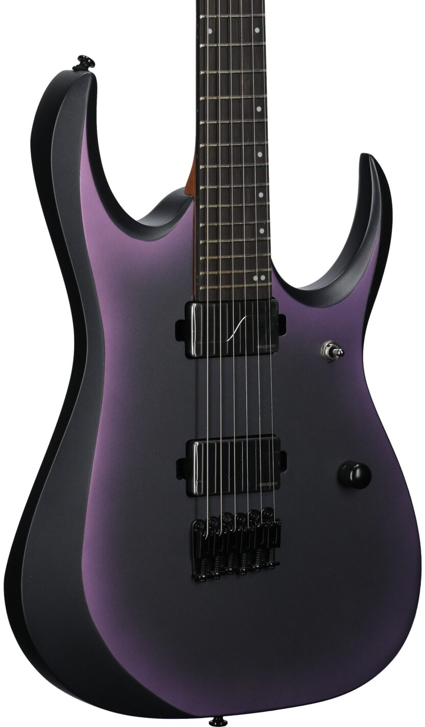 Ibanez RGD61 Electric Guitar, Black Aurora Burst, Full Left Front