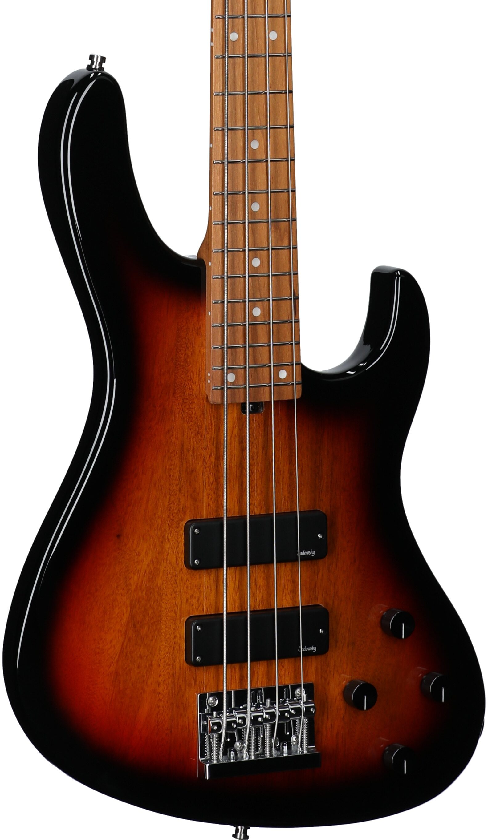 Sadowsky MetroExpress MS4 Modern Electric Bass, with Maple Fingerboard, Sunburst, Full Left Front