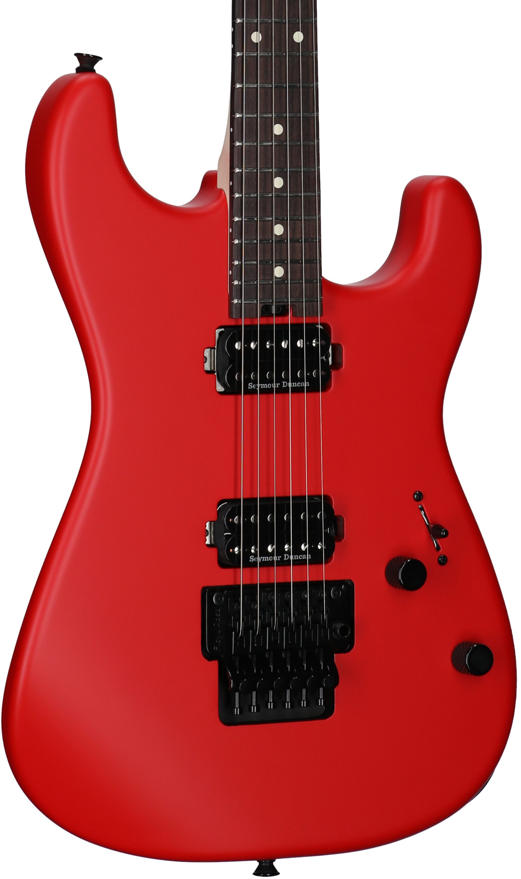 Charvel Pro-Mod Relic San Dimas ST1 HH Electric Guitar (with Gig Bag), Satin Ferrari Red, Full Left Front