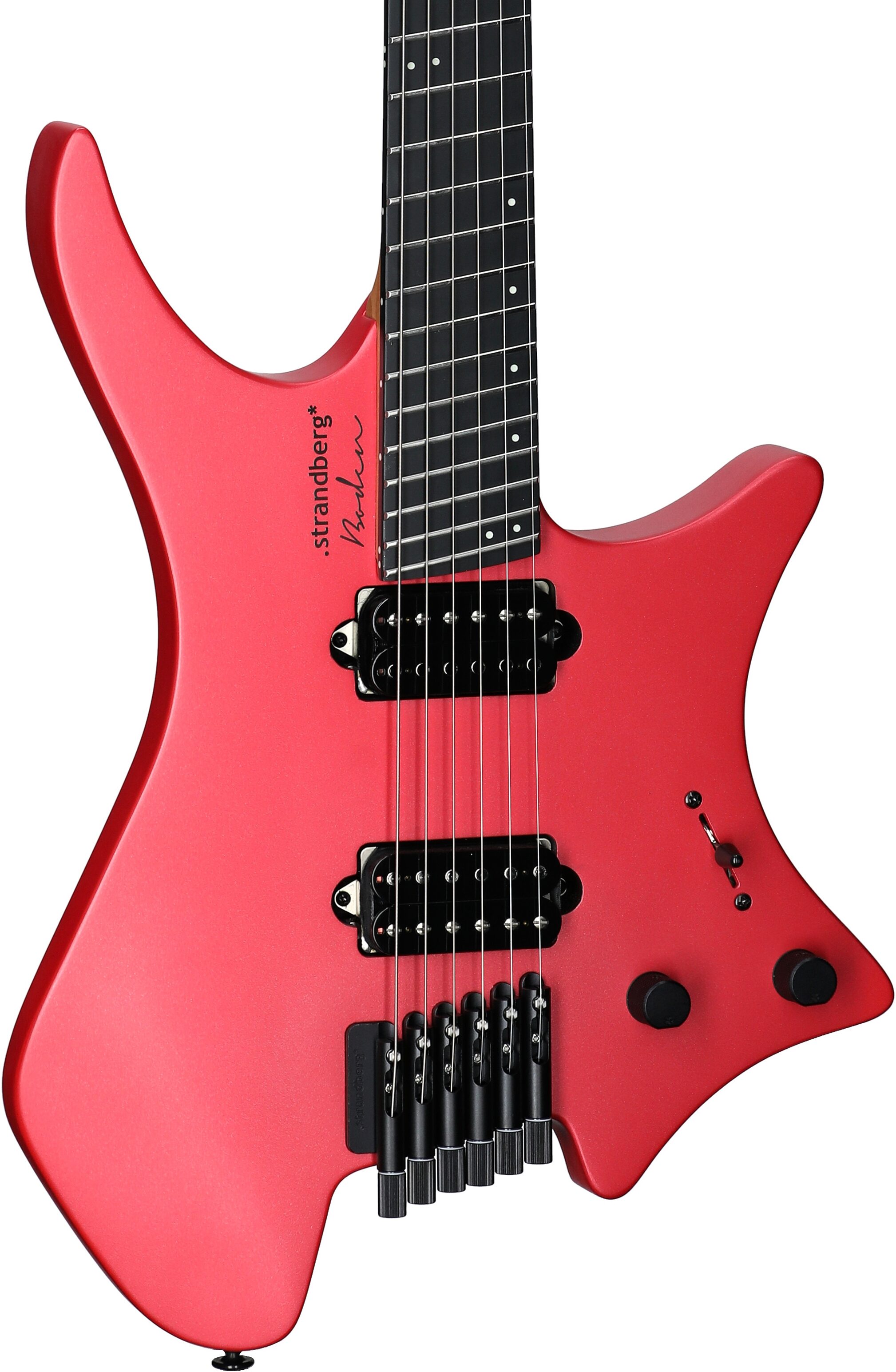 Strandberg Boden Metal NX 6 Electric Guitar (with Gig Bag), Blood Red, Full Left Front