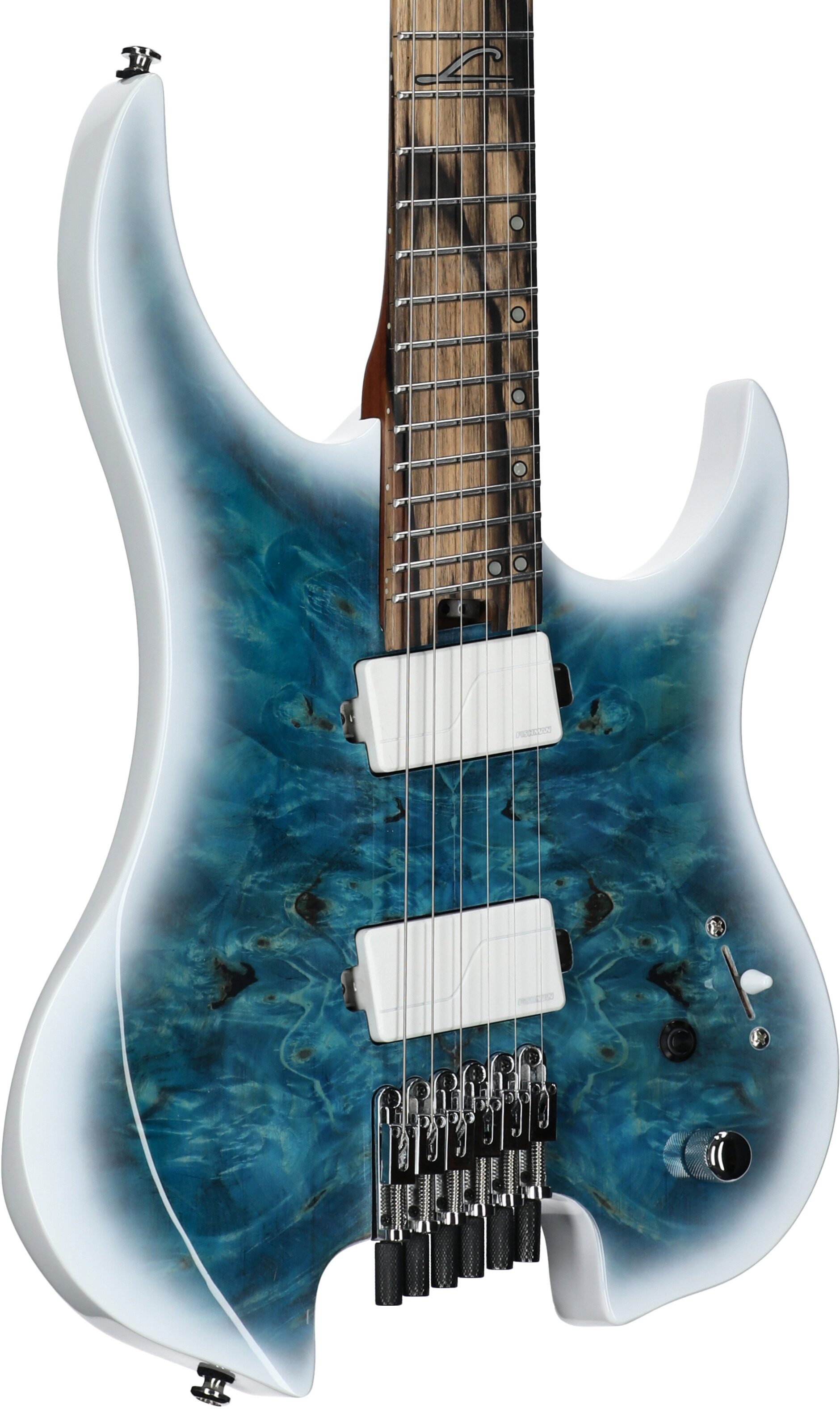 Legator Ghost 6 OD Multi-Scale Guitar, Arctic Burst, Full Left Front